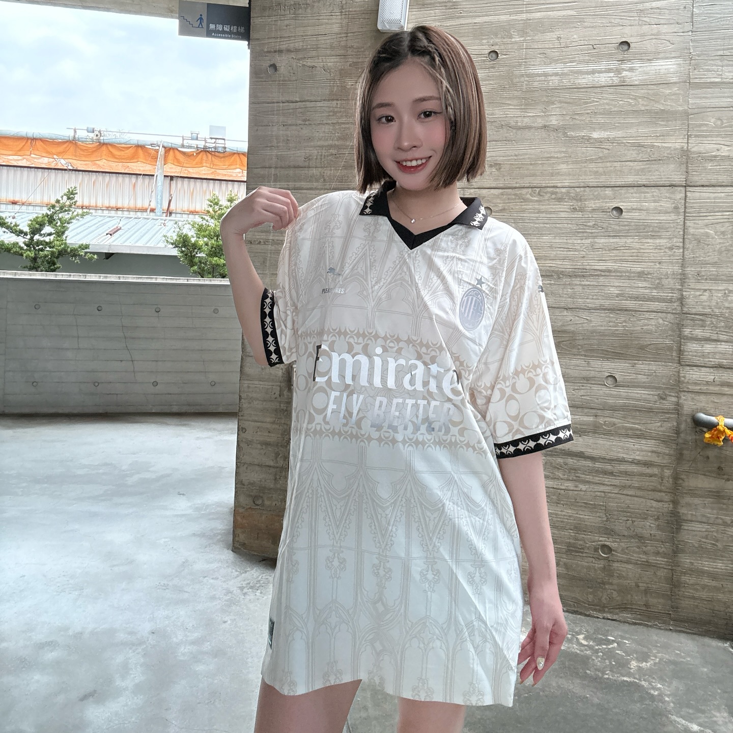 Puma x Pleasures AC Milan  2023/24 4th Jersey Replica Pristine Granola (Non Marking Ver.)