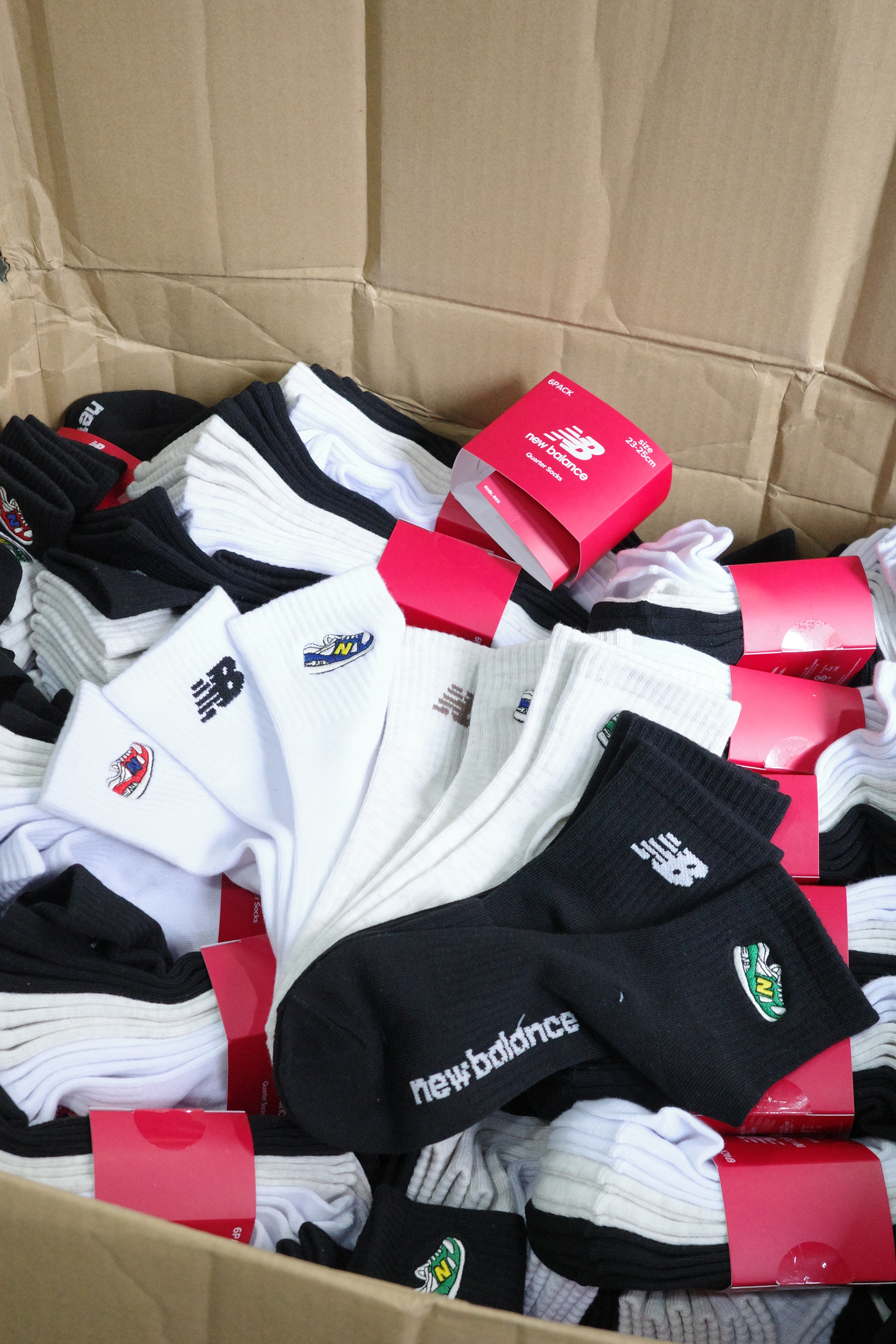 日本連線 NB 刺繡小襪 短襪 6雙一組