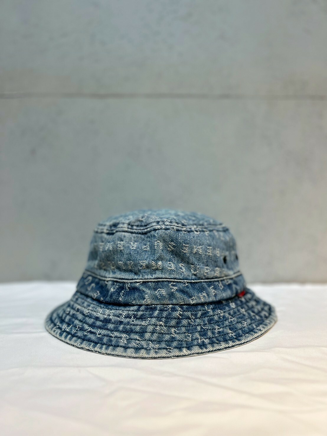 SUPREME Jacquard Logos Denim Crusher