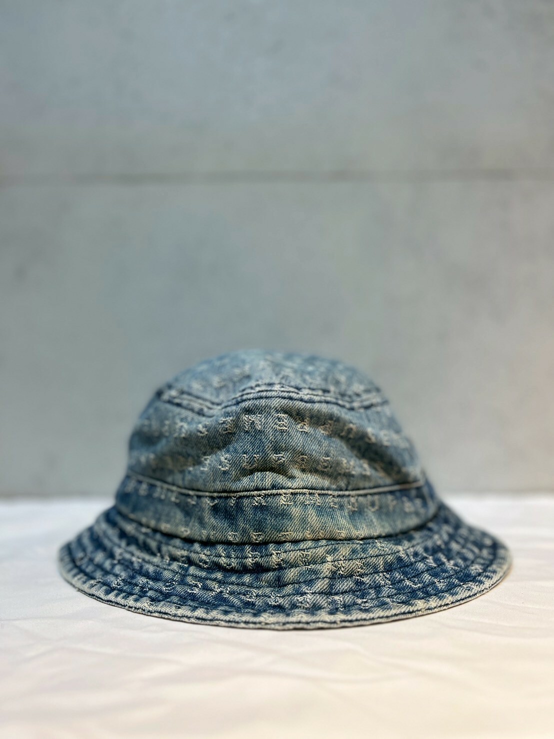 SUPREME Jacquard Logos Denim Crusher