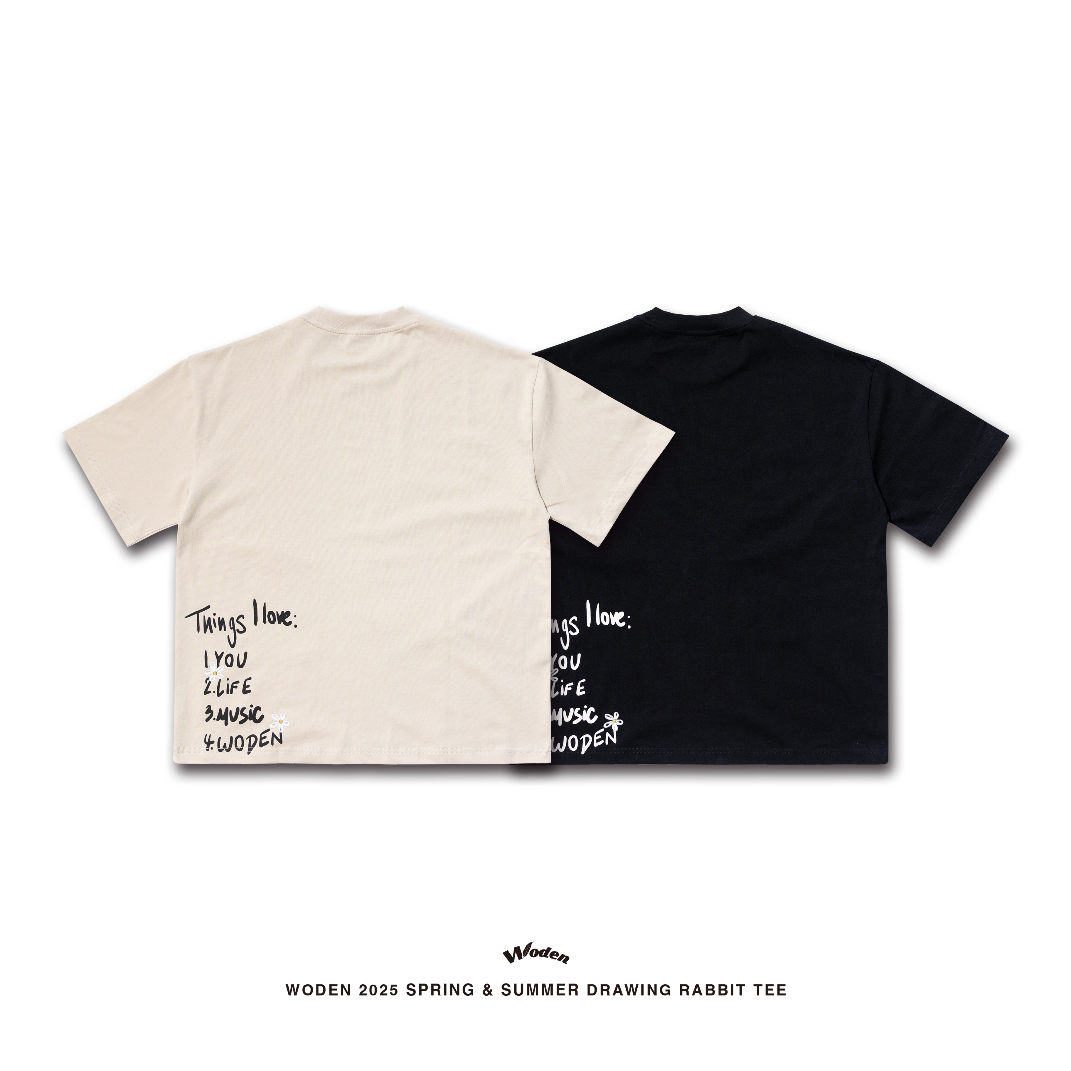 WODEN 2025 Spring & Summer 028 Drawing Rabbit Tee