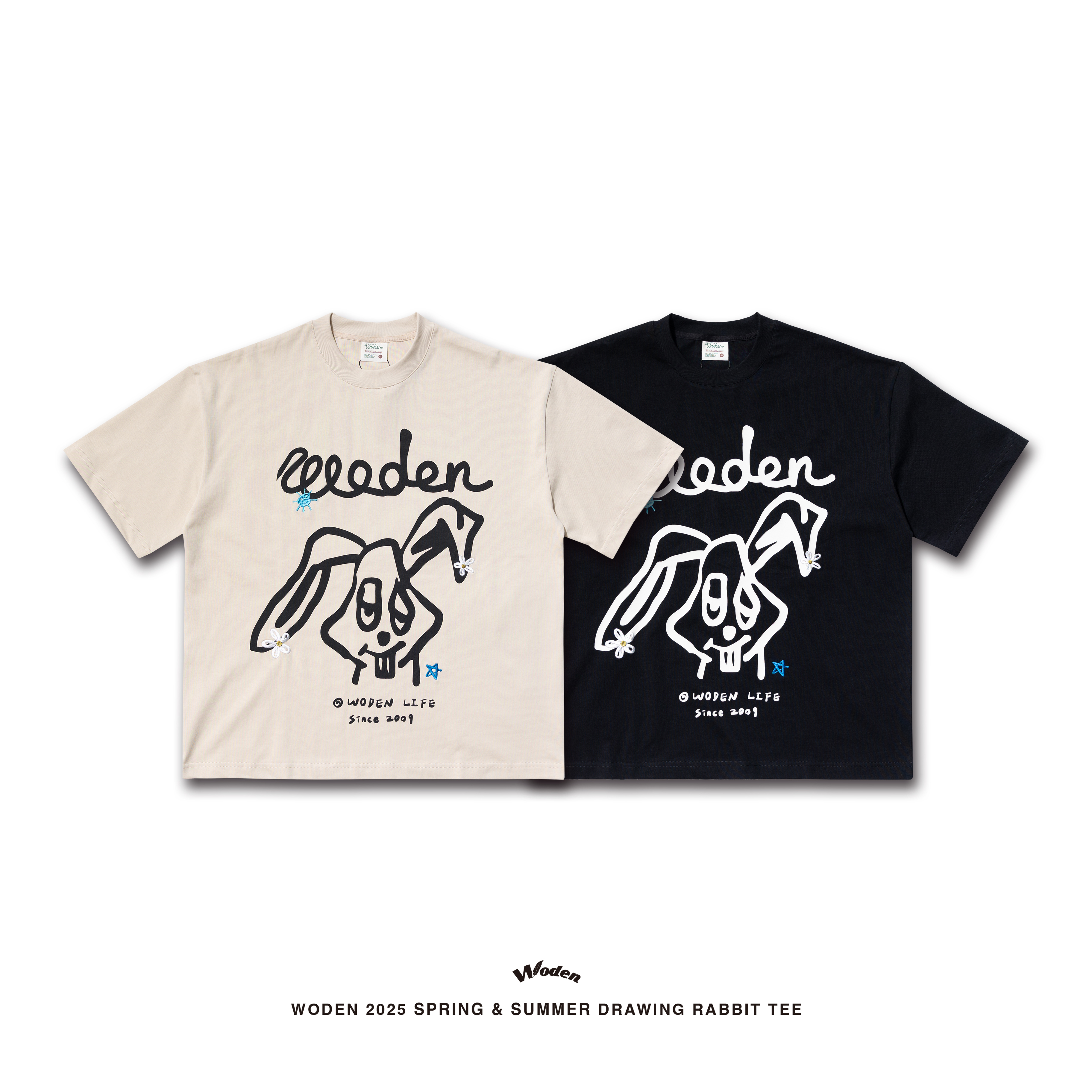 WODEN 2025 Spring & Summer 028 Drawing Rabbit Tee