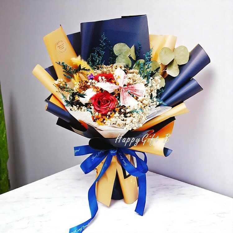 蝴蝶鈔票花束,新款鈔票花束蝴蝶花園造型鈔票花束