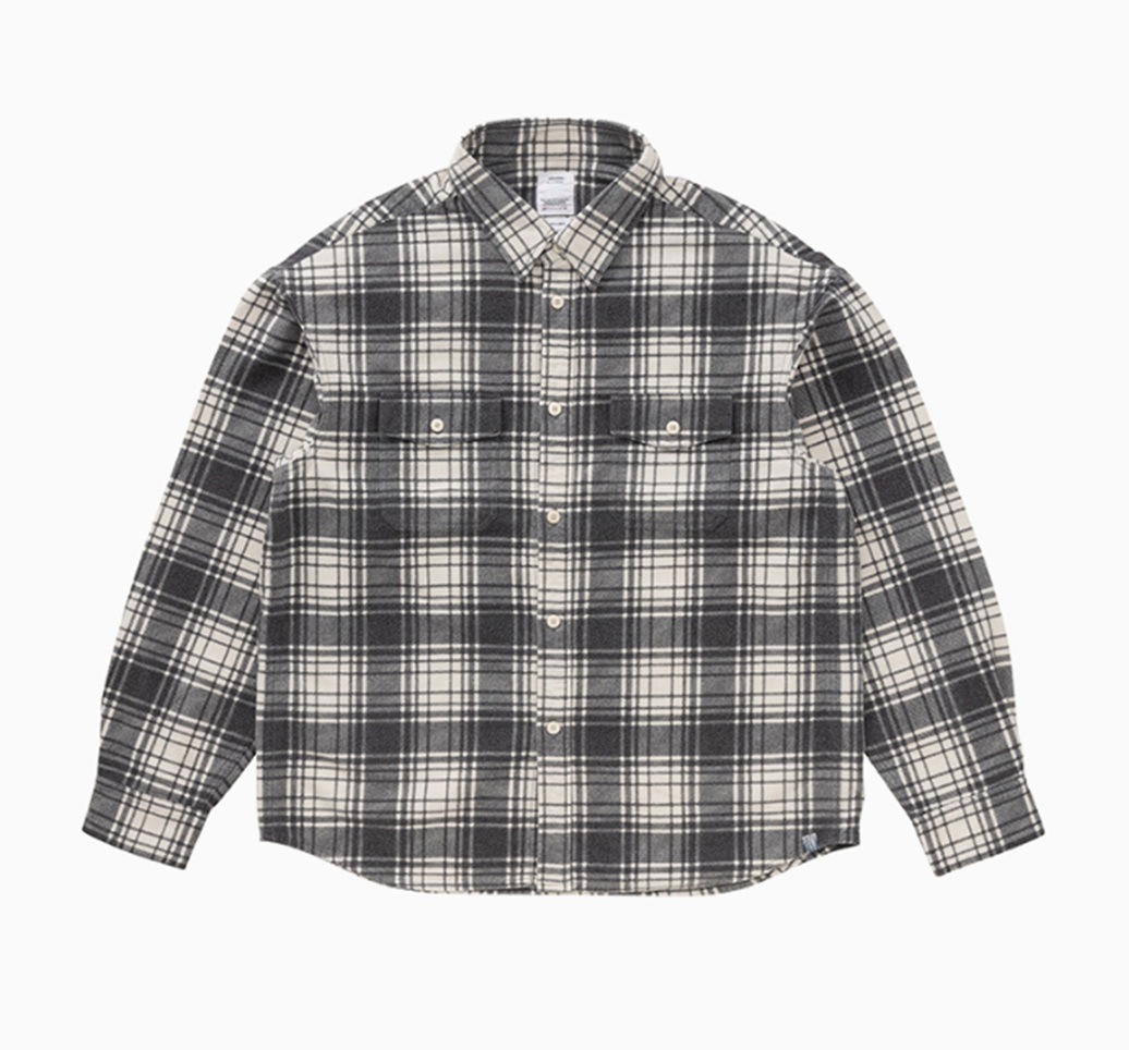 LAST PCS: VISVIM PIONEER CHECK L/S - BLACK PRE ORDER ITEM (預訂中)
