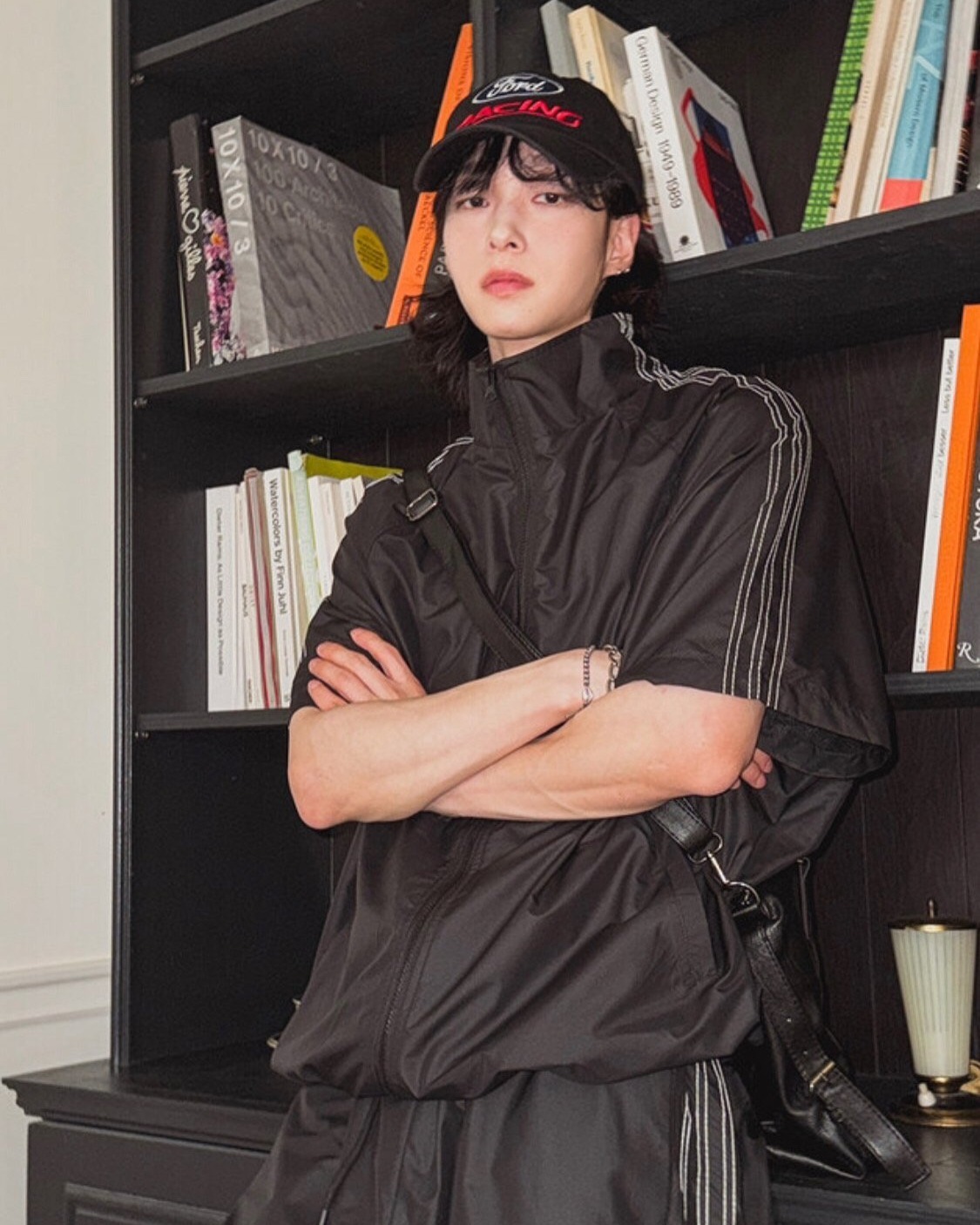 Connie Track Overfit 尼龍短袖外套＋短褲 套裝