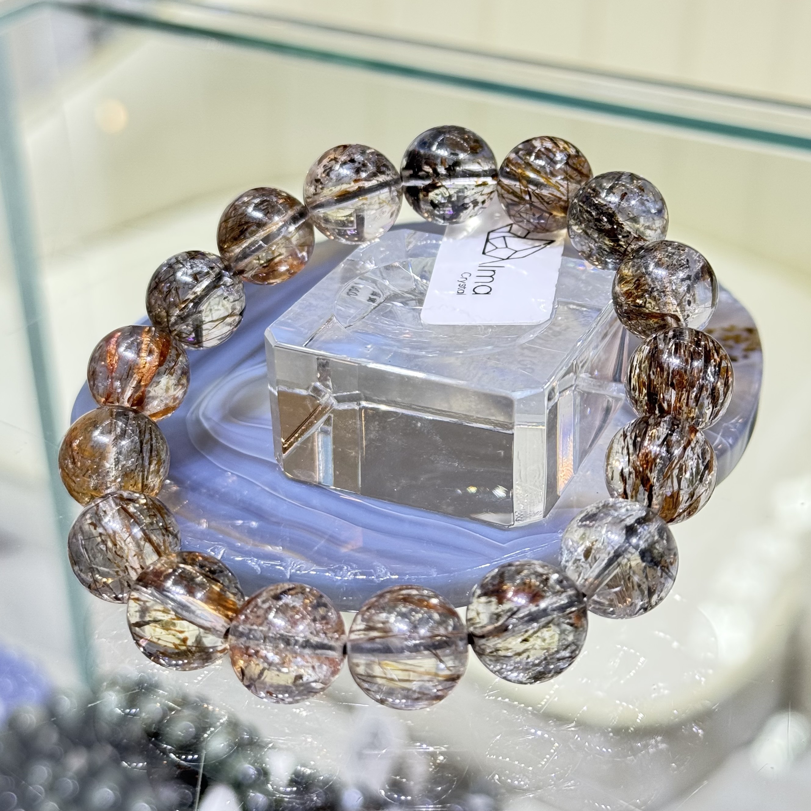 【招正財】黑金碧髮 11mm (編號0419)