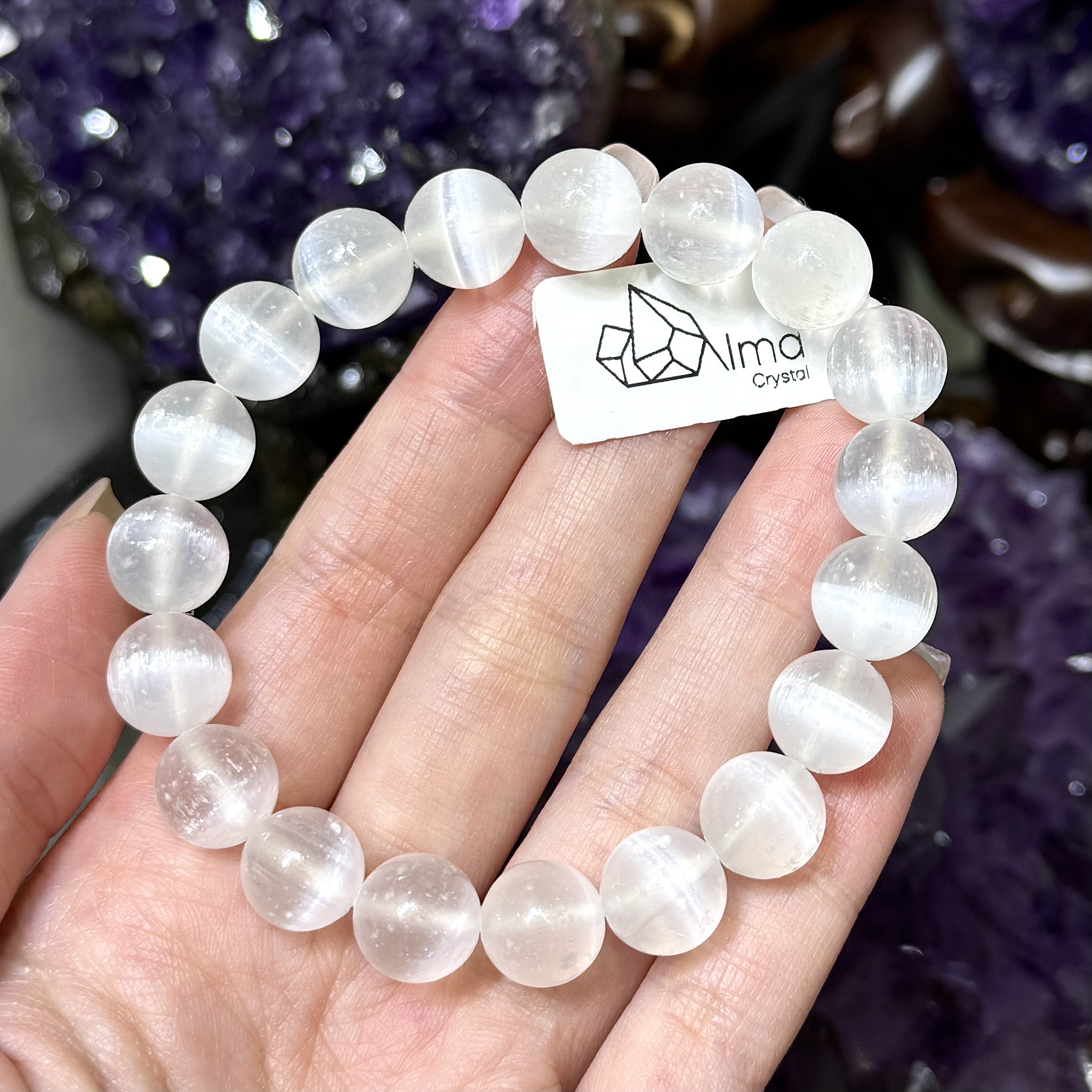 【療癒洗滌】石膏石 11mm (編號0415)