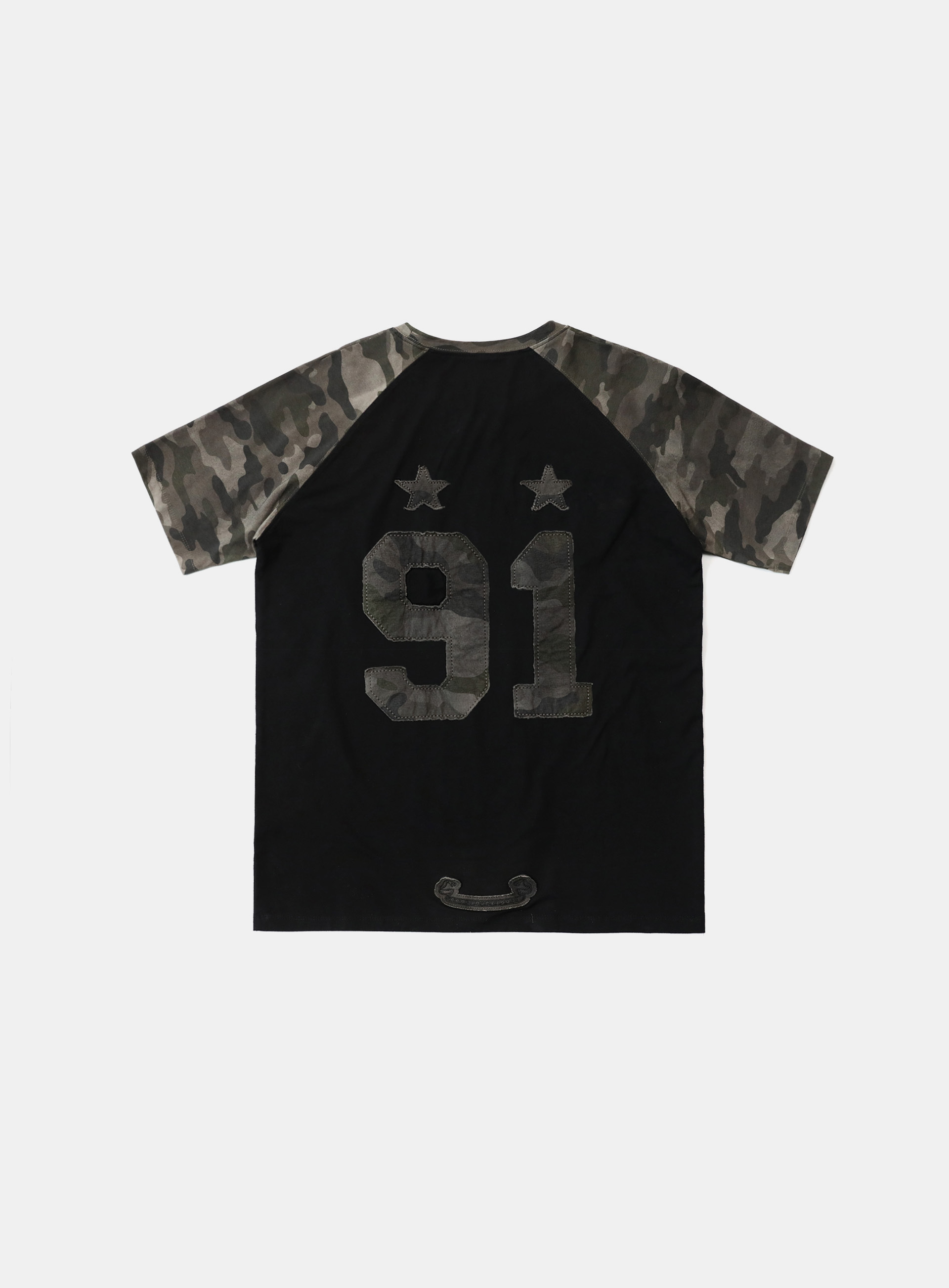 bad blood - Contrast short sleeve (Green Camo)