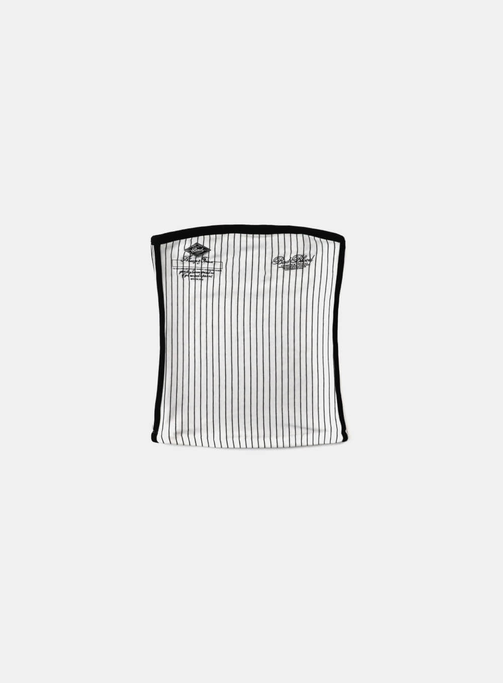 bad blood - Classic Logo Stripe Tube Top (White)