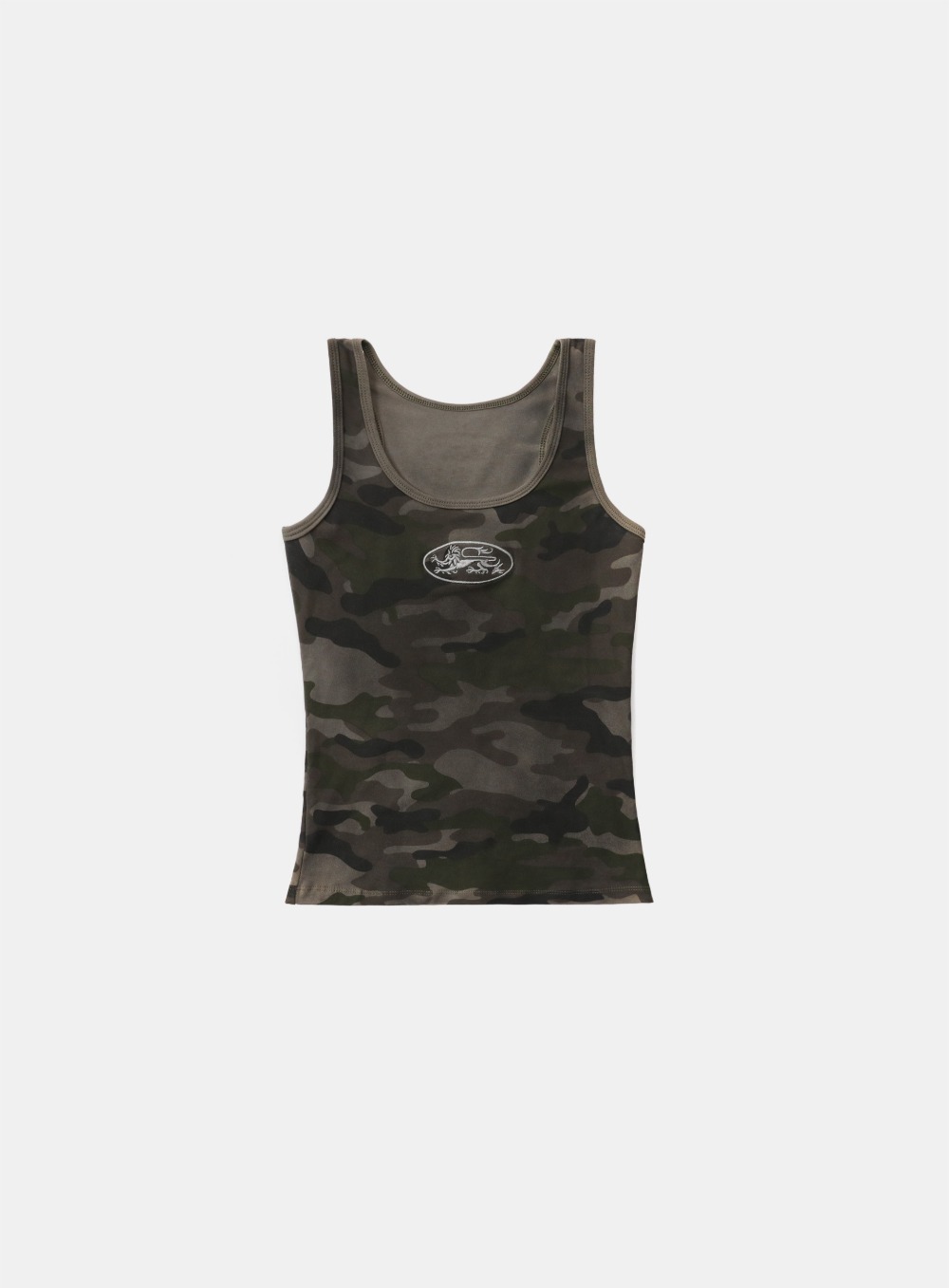 bad blood - Mystic Tank Slim Fit (Green Camo)