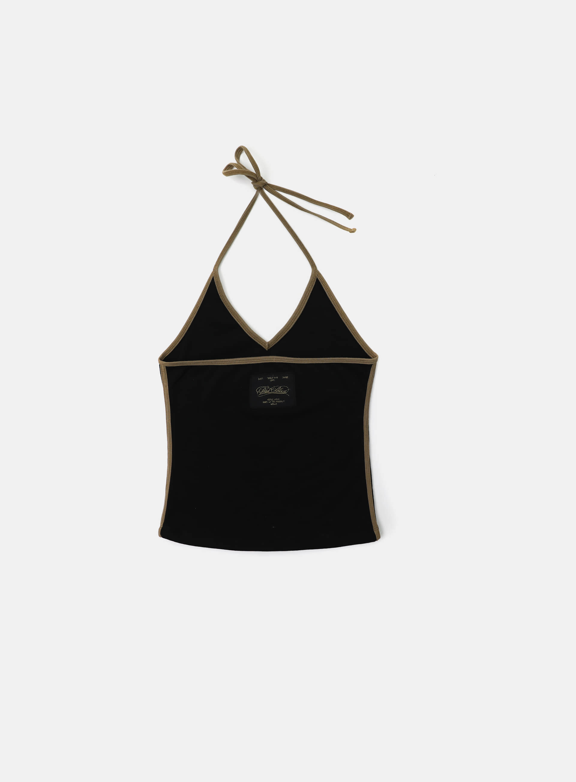 bad blood - Vintage Club Halter Tank (Black)