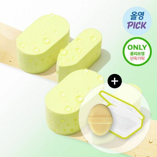 《Olive young連線》THE TOOL LAB Happyrim Sponge 4P Set (Bullet 2P+Jumbo 2P)