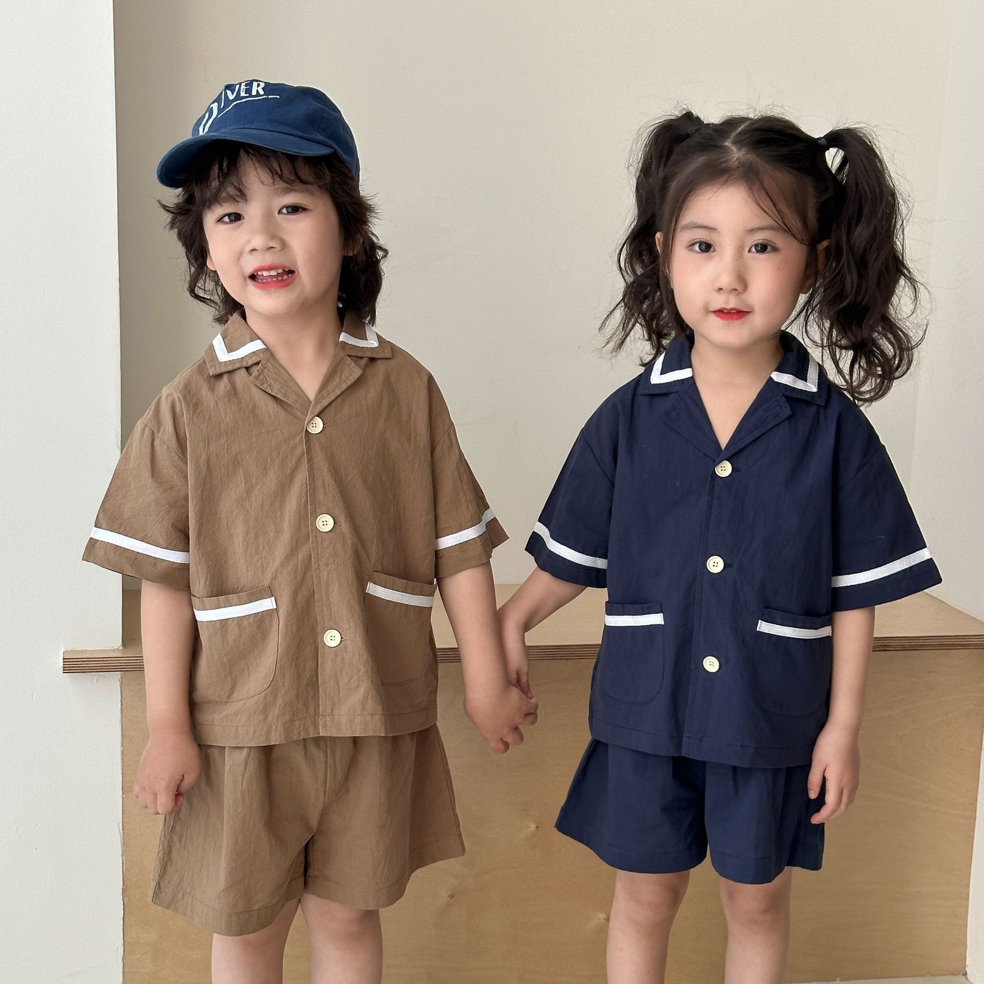 兄弟姐妹一起穿_純棉學院風套裝