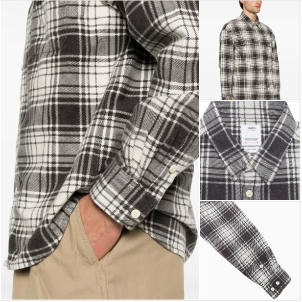 LAST PCS: VISVIM PIONEER CHECK L/S - BLACK PRE ORDER ITEM (預訂中)