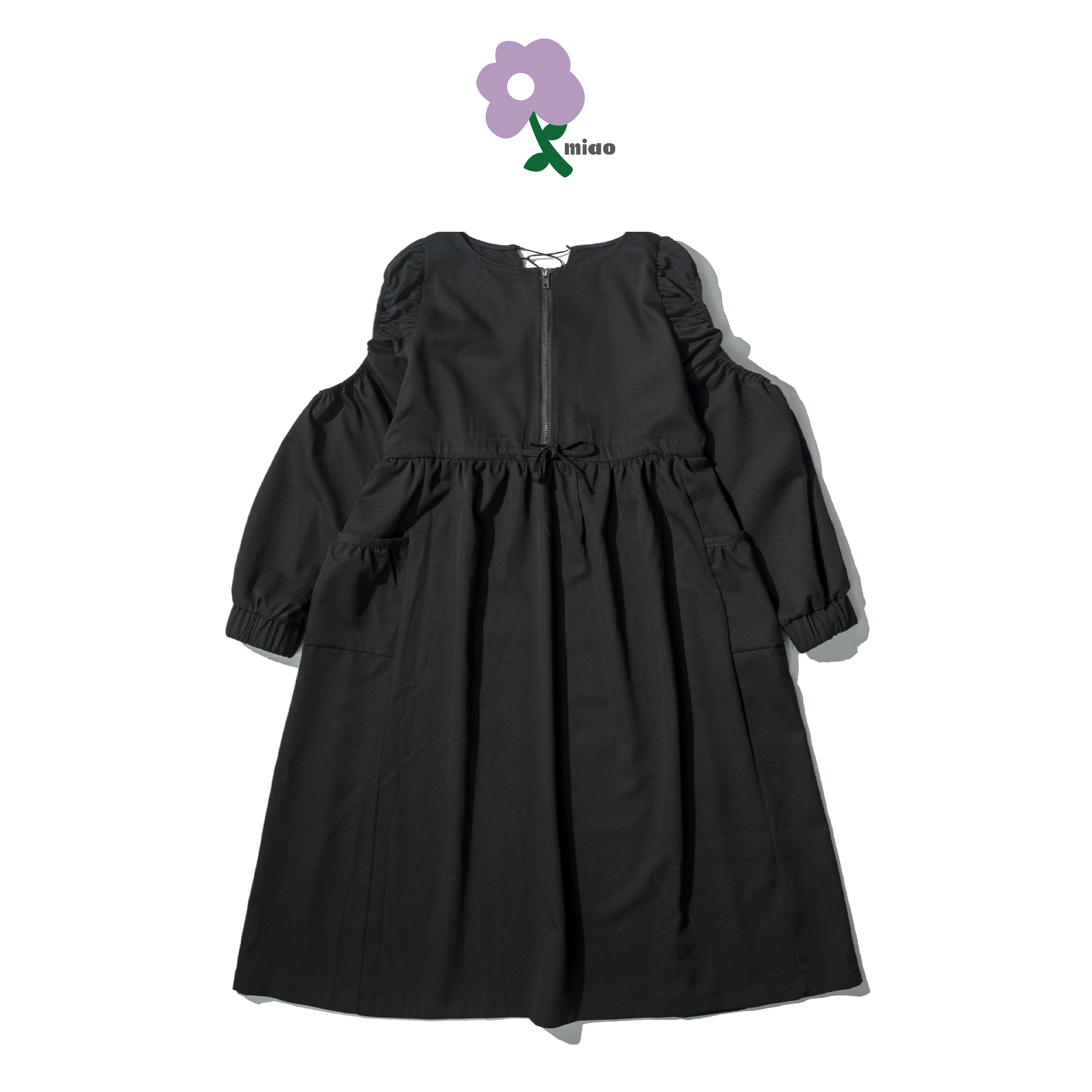 AGILITY MIAO Puff Sleeves Maxi Dress 女裝 泡泡袖 連身長裙 [V14]