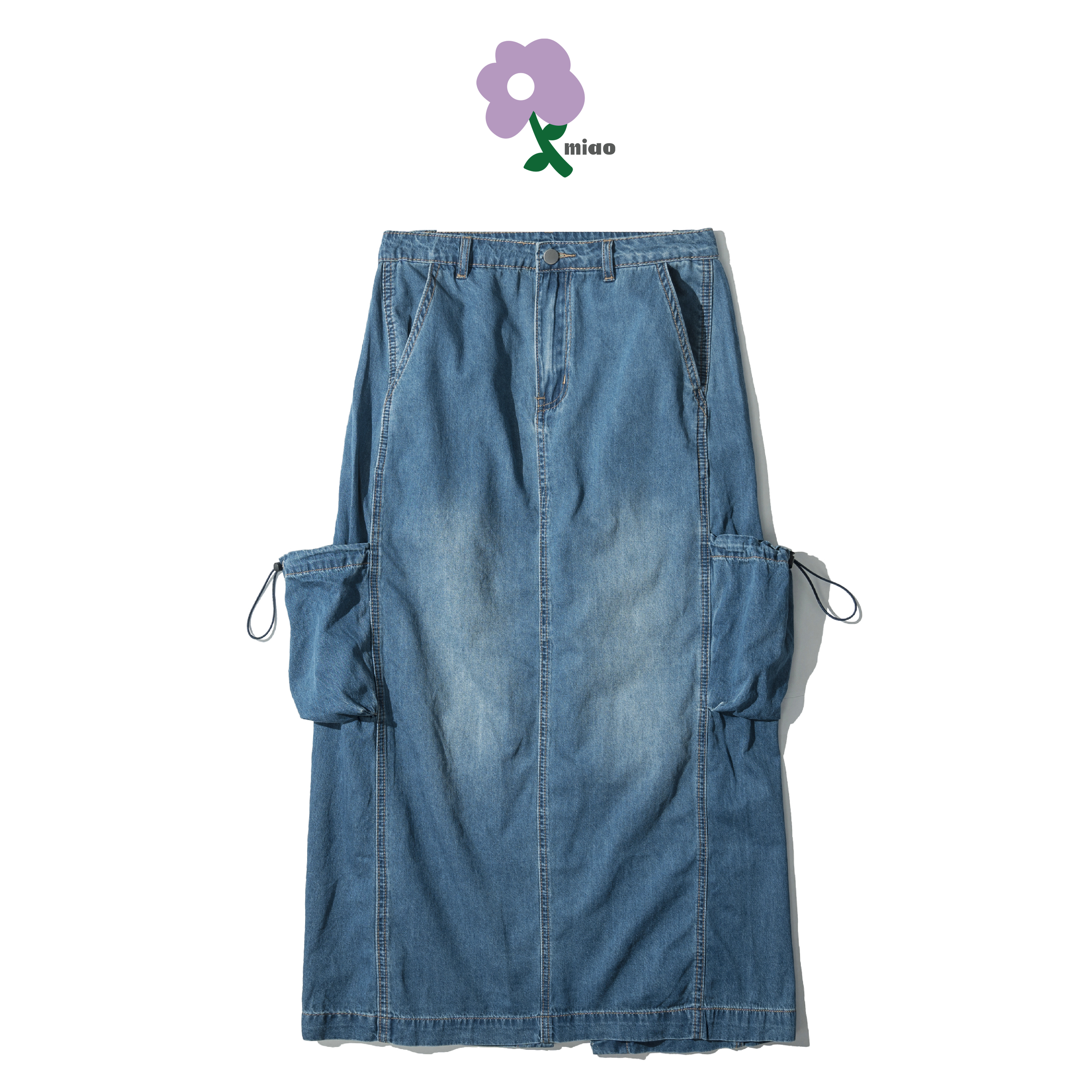 AGILITY MIAO Tencel Denim Skirts 女裝 天絲棉 多口袋牛仔裙 [I-DSK]