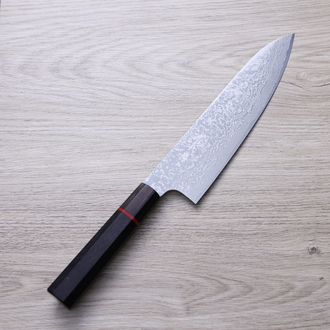加茂詞朗 牛刀 210mm SG2粉末鋼 大馬士革