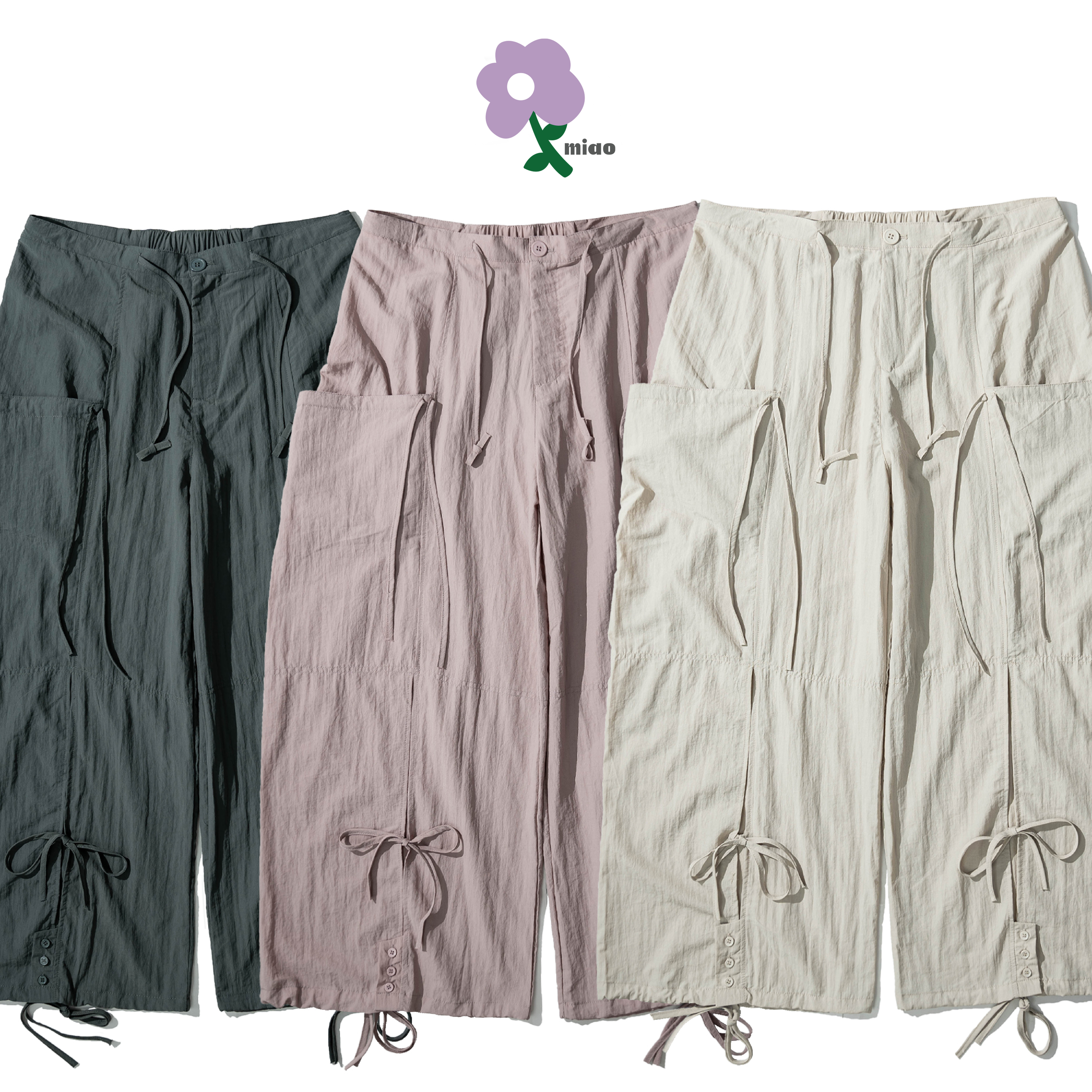 AGILITY MIAO Nylon Cargo Pants 女裝 尼龍 大口袋長褲 [M-A8]