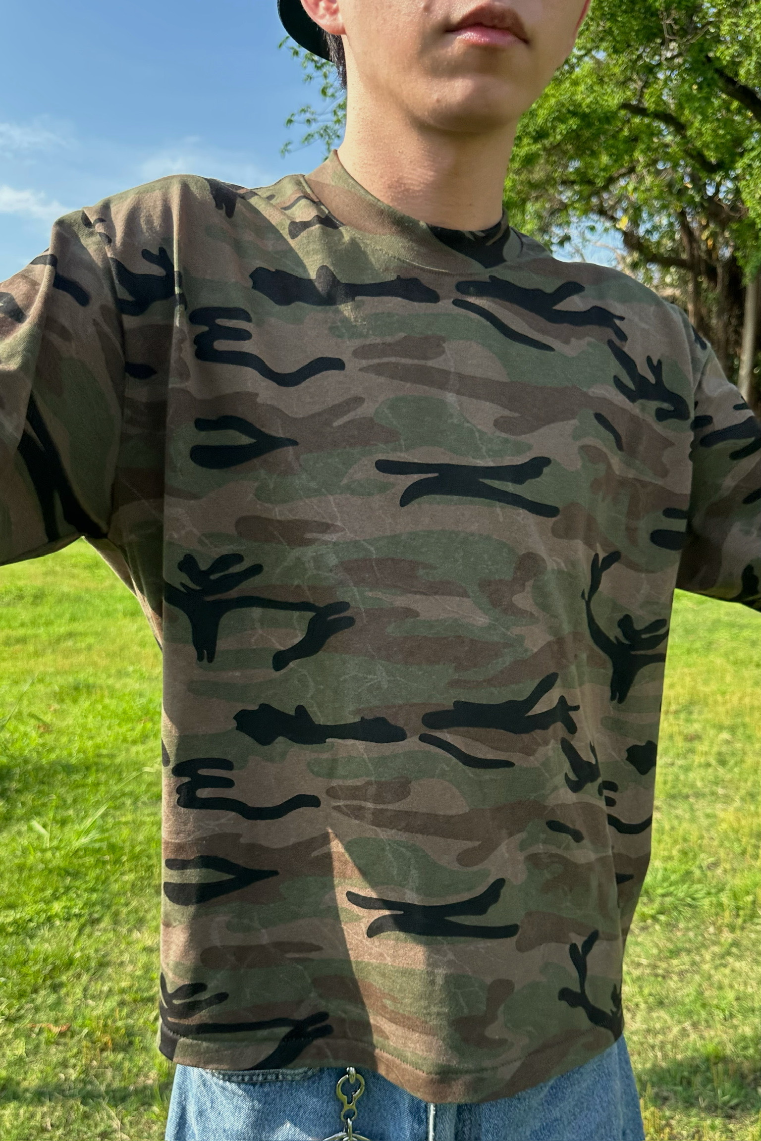 City Fade 迷彩短版上衣