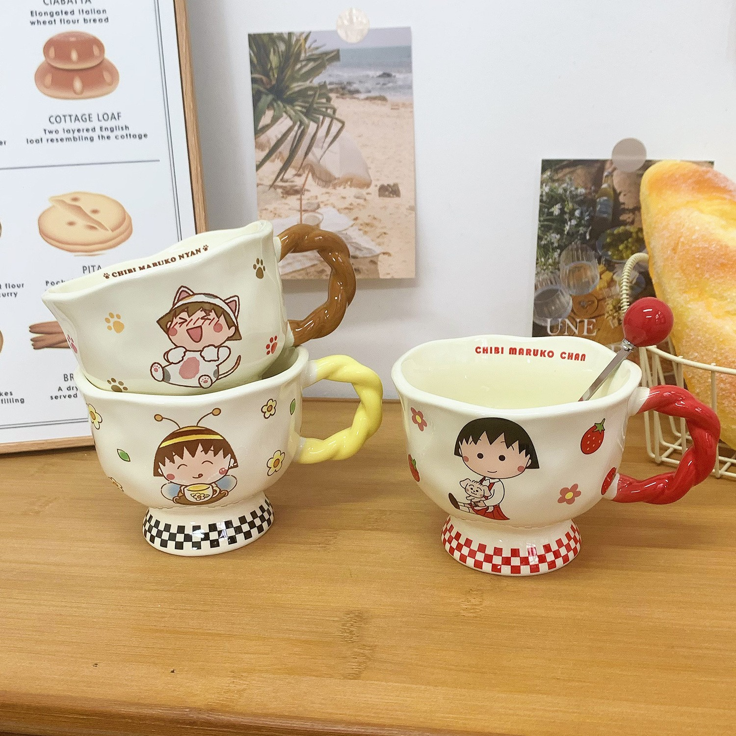 Cherry Chan Mug with Spoon