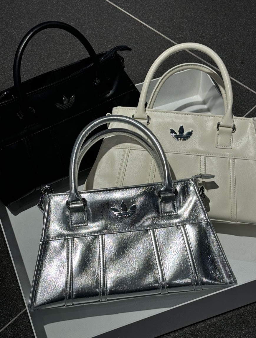 Adidas Originals 三葉草 沙漏包 魚骨包 手提 調節揹帶 黑/銀/乳白 3色 JP0143/JP0405/JP0406