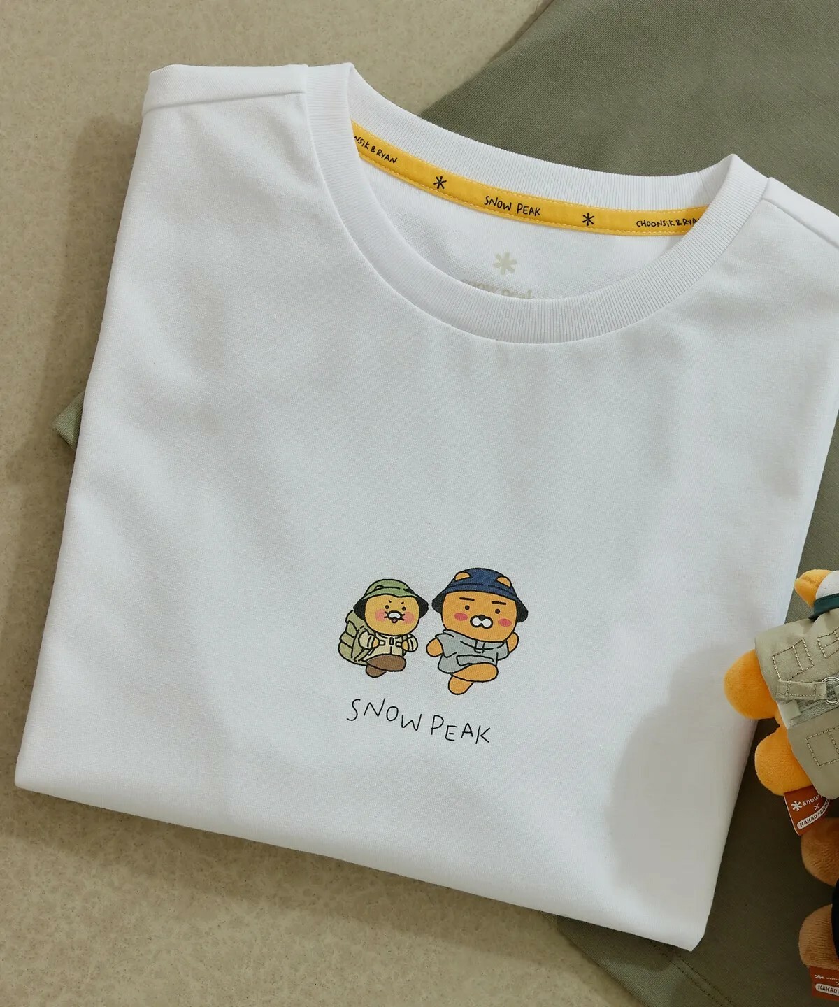 【OWN】Snow Peak X Kakao Friends KIDs 短袖上衣 兒童 小孩限定 露營 戶外 短TEE 綠色 白色