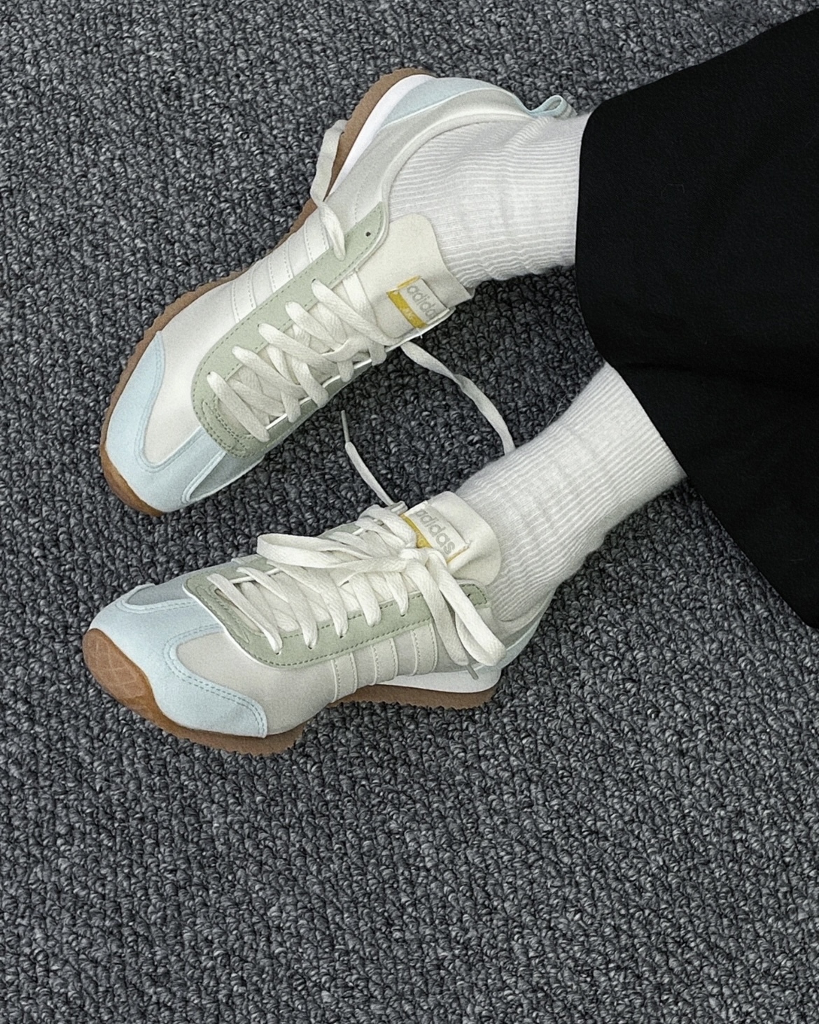 【現貨】Adidas VS JOG 2.0 海洋薄荷 帆布 麂皮 復古 德訓鞋 寶寶藍