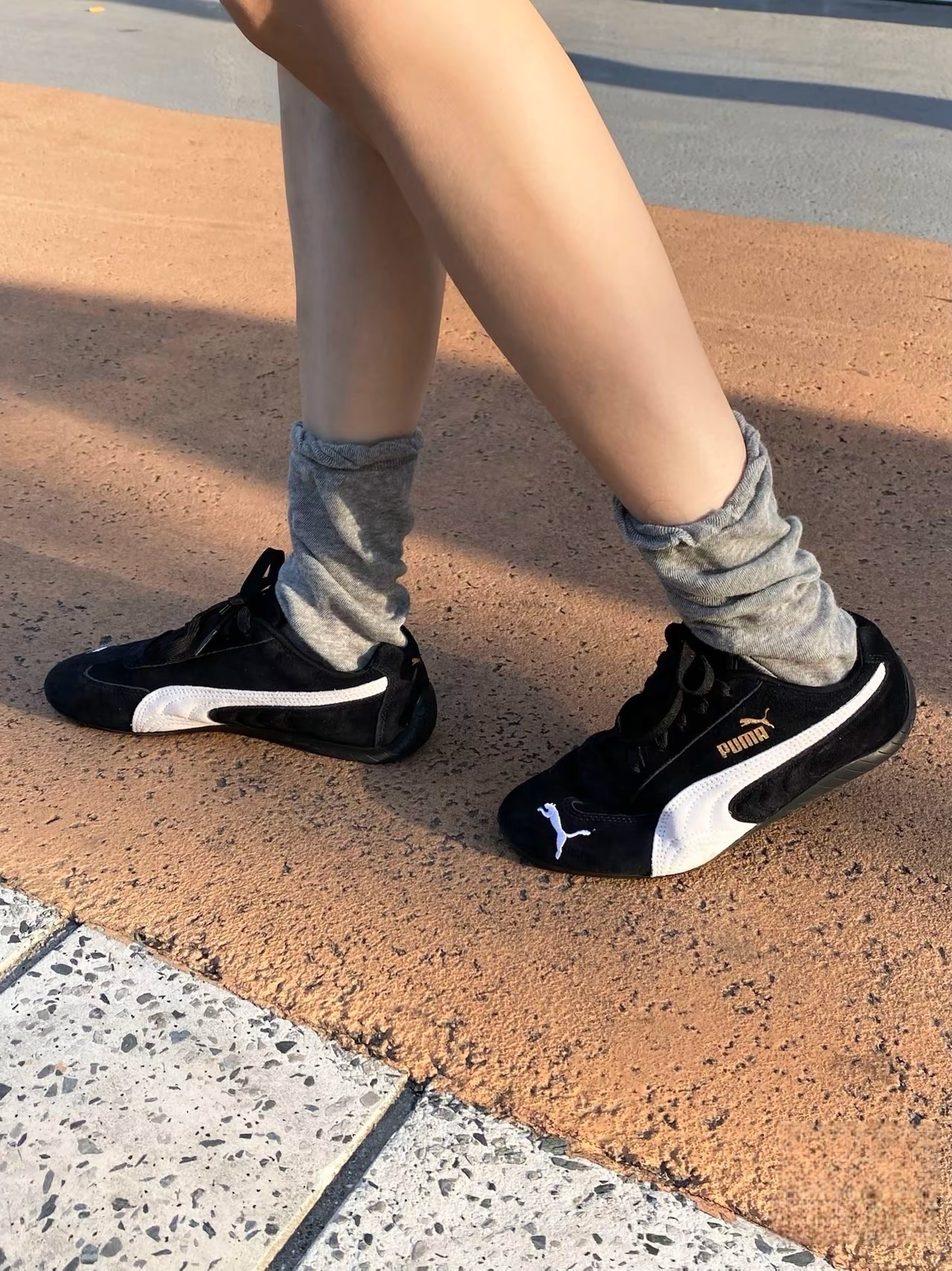 PUMA SPEEDCAT 黑白 賽車鞋 Rosé 朴彩英同款 女鞋 休閒鞋 398846-01