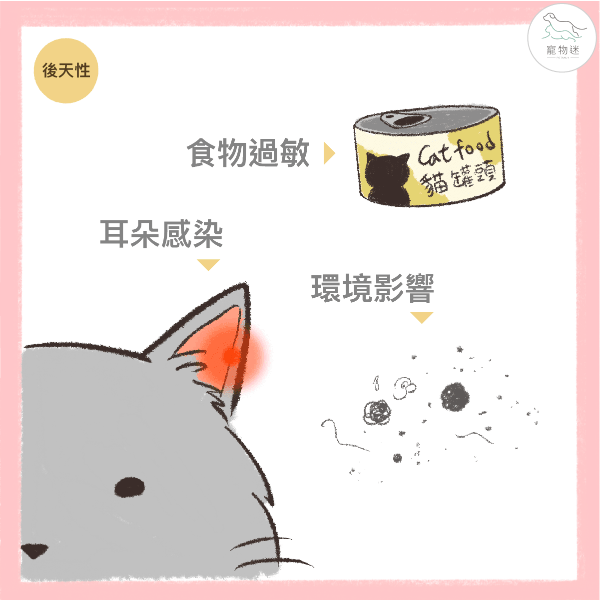 貓淚痕後天性原因