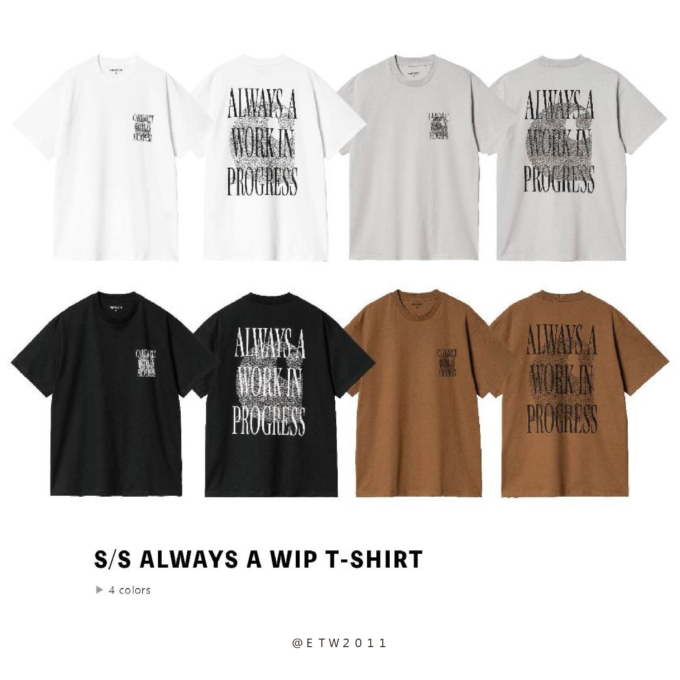 ☆ETW☆【EASY TO WEAR】CARHARTT WIP S/S Always a WIP T-Shirt 卡哈 短t logo