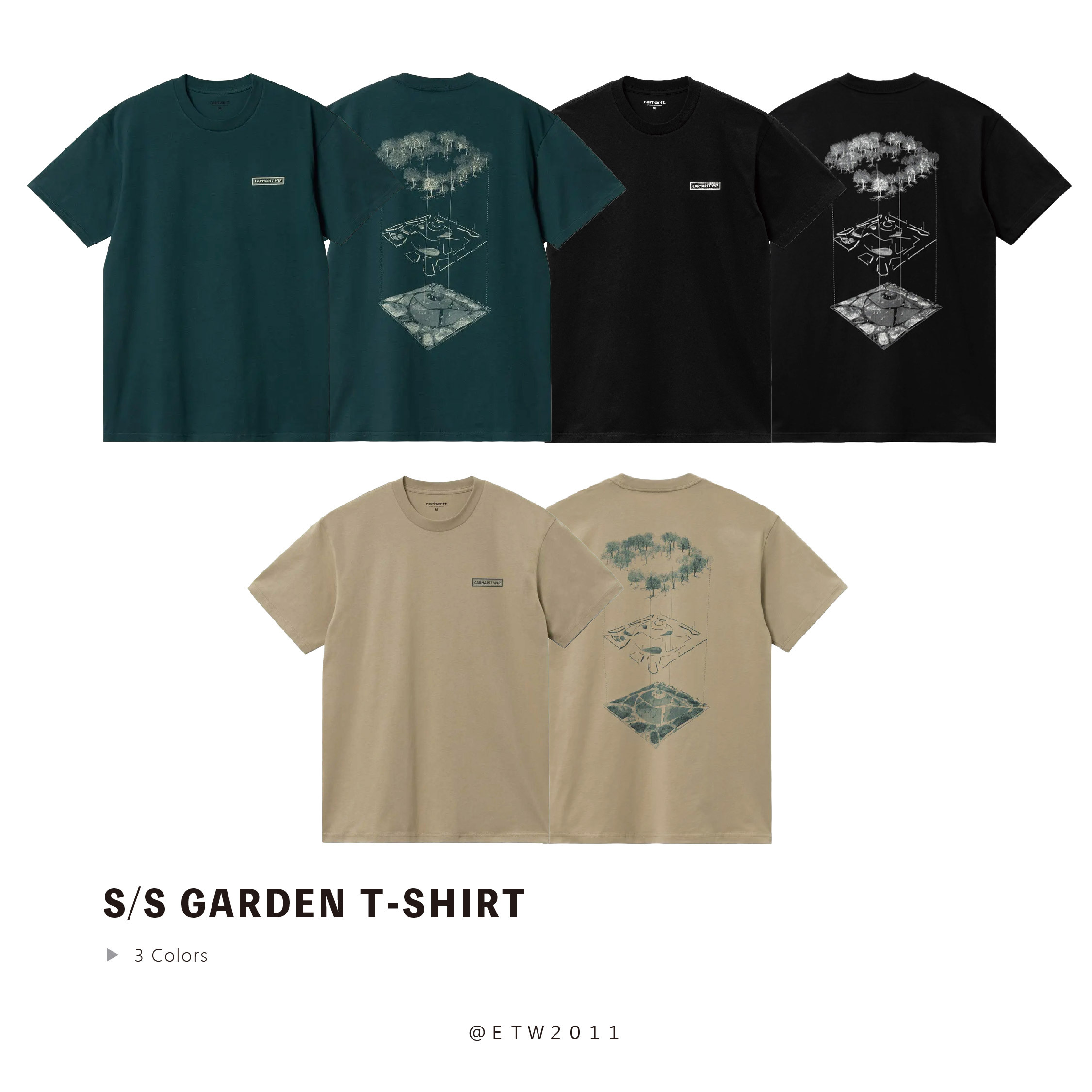 ☆ETW☆【EASY TO WEAR】 CARHARTT WIP S/S Garden T-Shirt 花園 短T 歐版