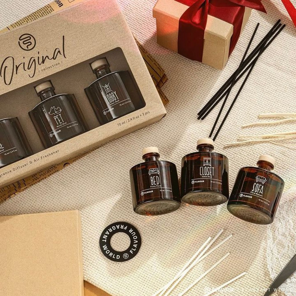 FLAVOUR 香氛 擴香 禮盒 70mlx3