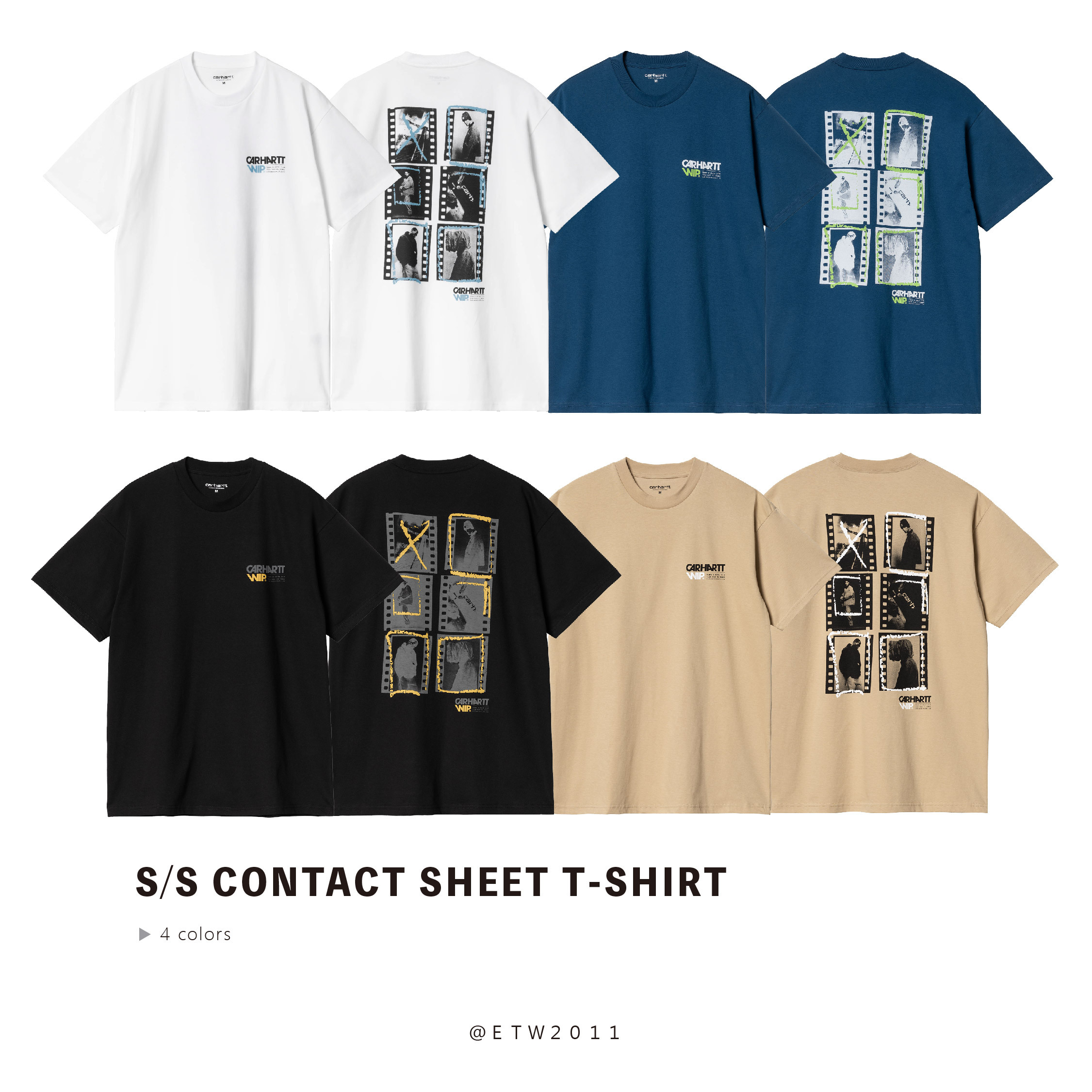 ☆ETW☆【EASY TO WEAR】CARHARTT WIP S/S Contact Sheet T-Shirt 拍立得 卡哈 短T