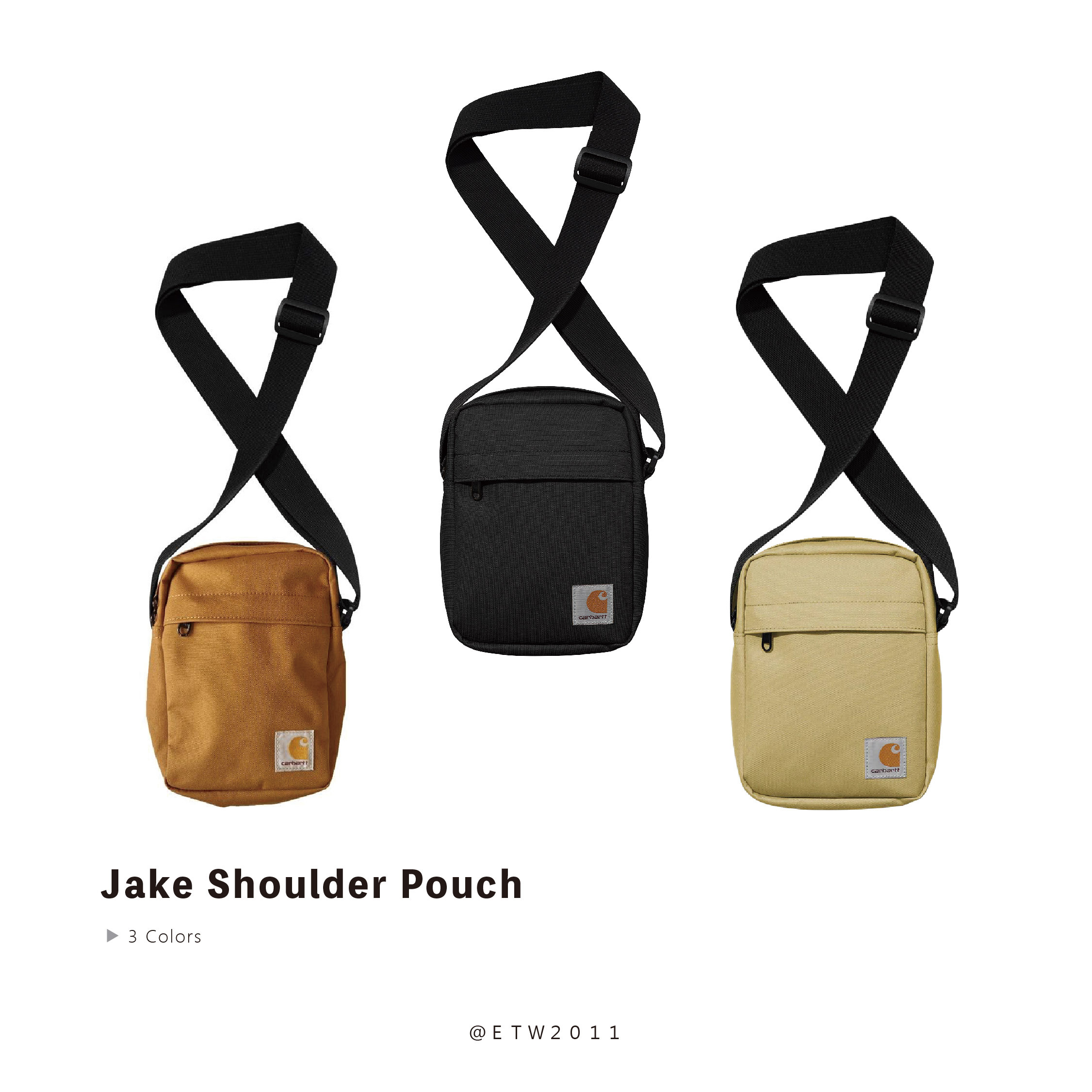 ☆ETW☆【EASY TO WEAR】歐版 CARHARTT WIP Jake Shoulder Pouch  側背包 斜背包 小肩包