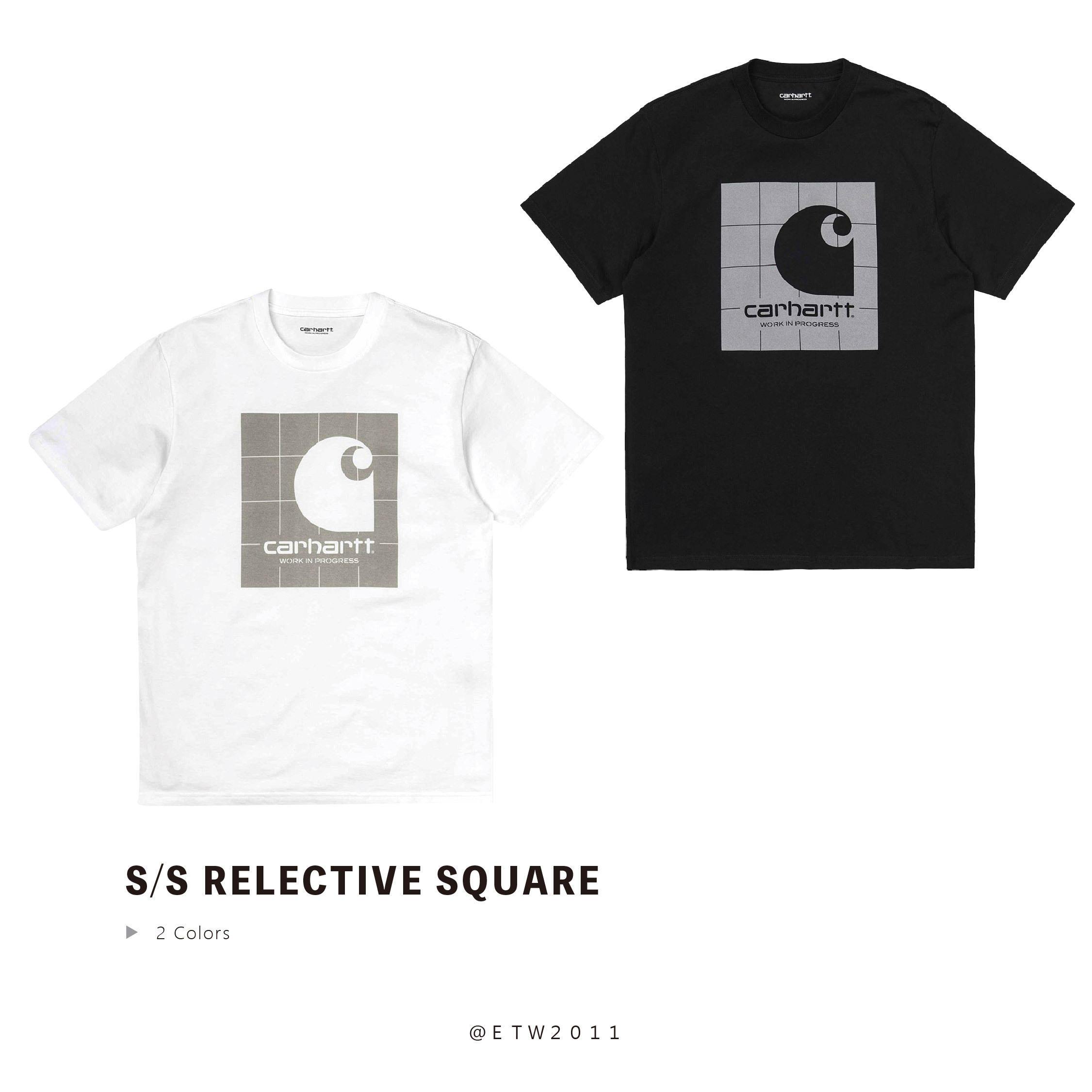 ☆ETW☆【EASY TO WEAR】歐版 CARHARTT WIP S/S Reflective Square 短T 3M 反光材質