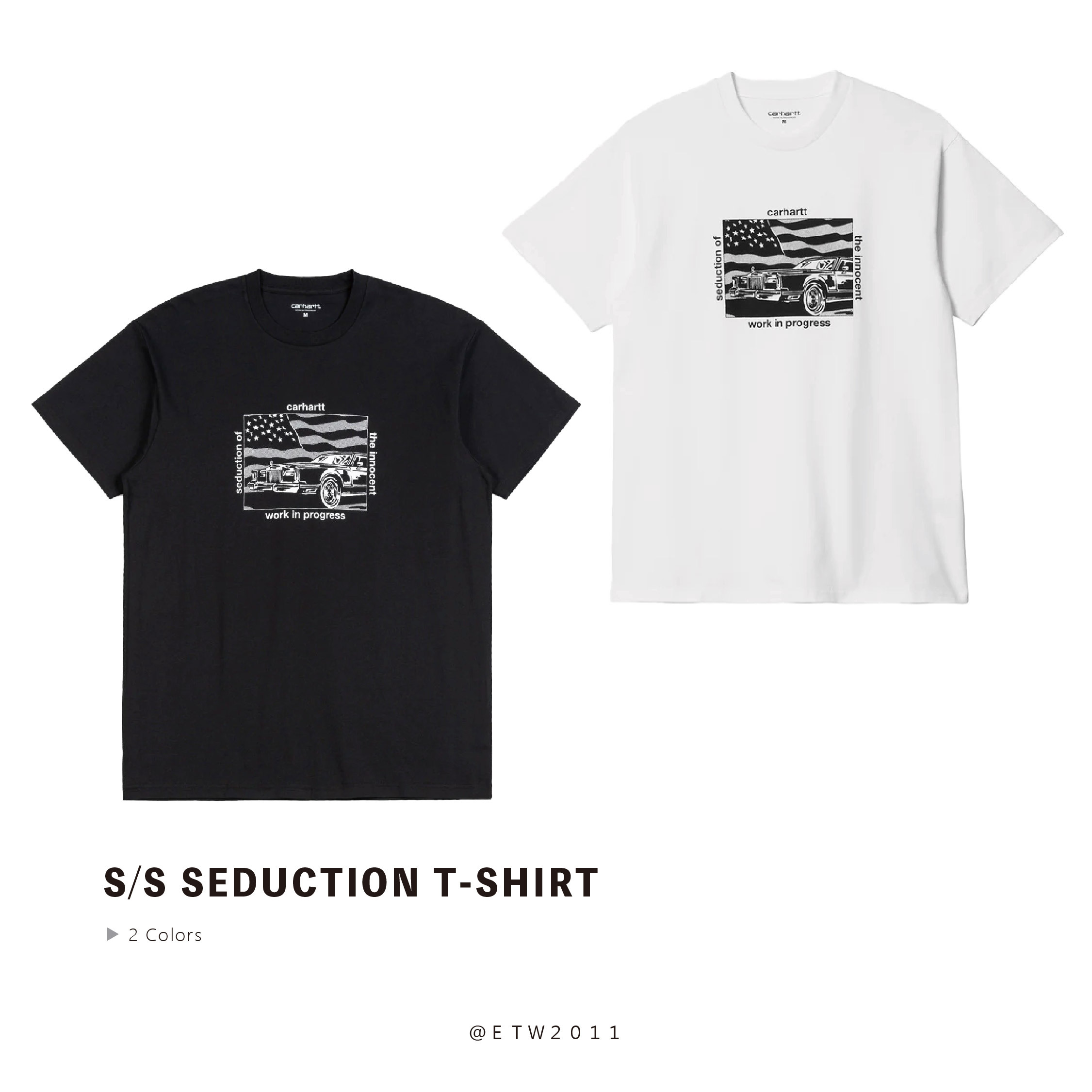 ☆ETW☆【EASY TO WEAR】CARHARTT WIP S/S Seduction T-Shirt 國旗 骨董車 歐版 短T