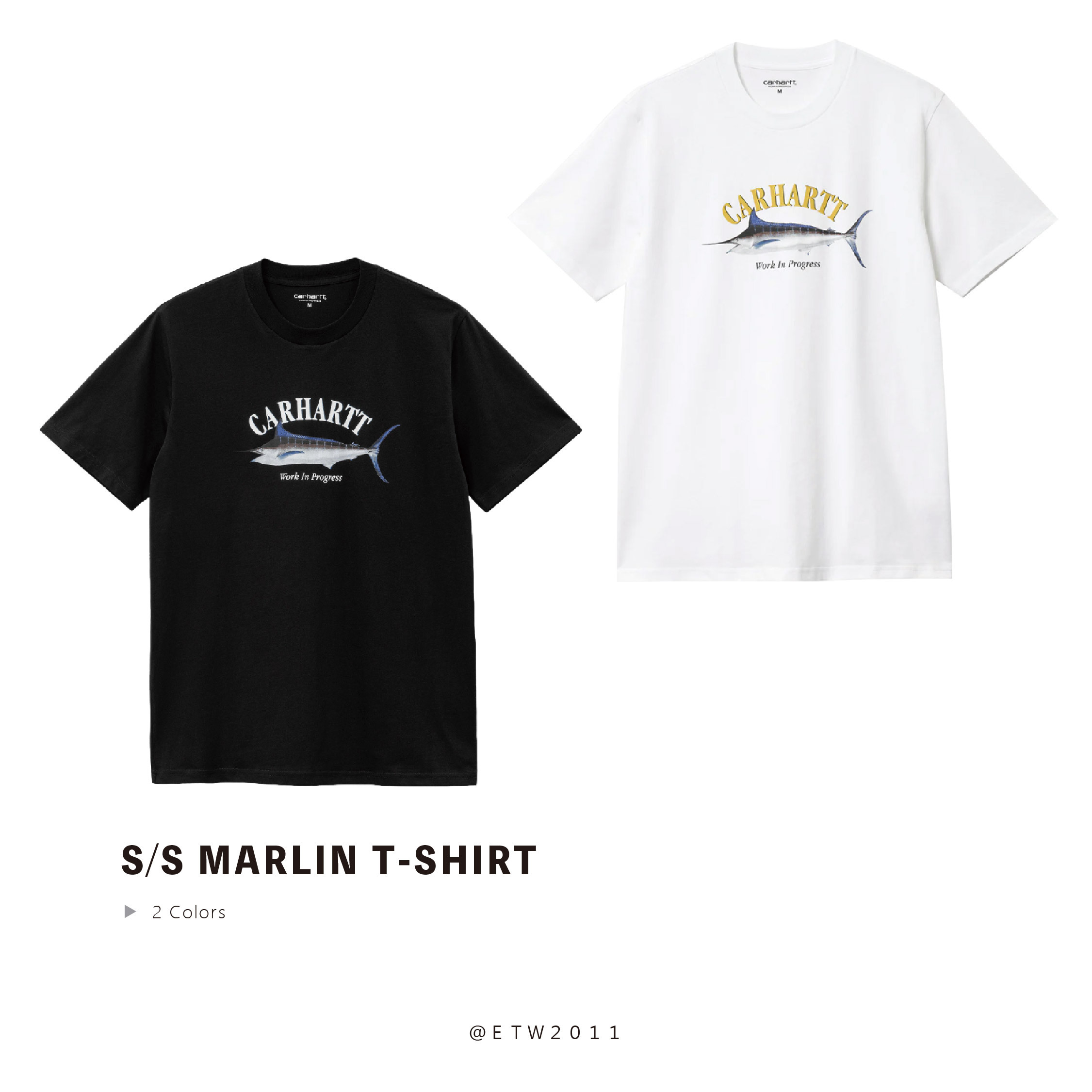 ☆ETW☆【EASY TO WEAR】 CARHARTT WIP S/S MARLIN T-SHIRT 旗魚 槍魚 馬林魚 短T