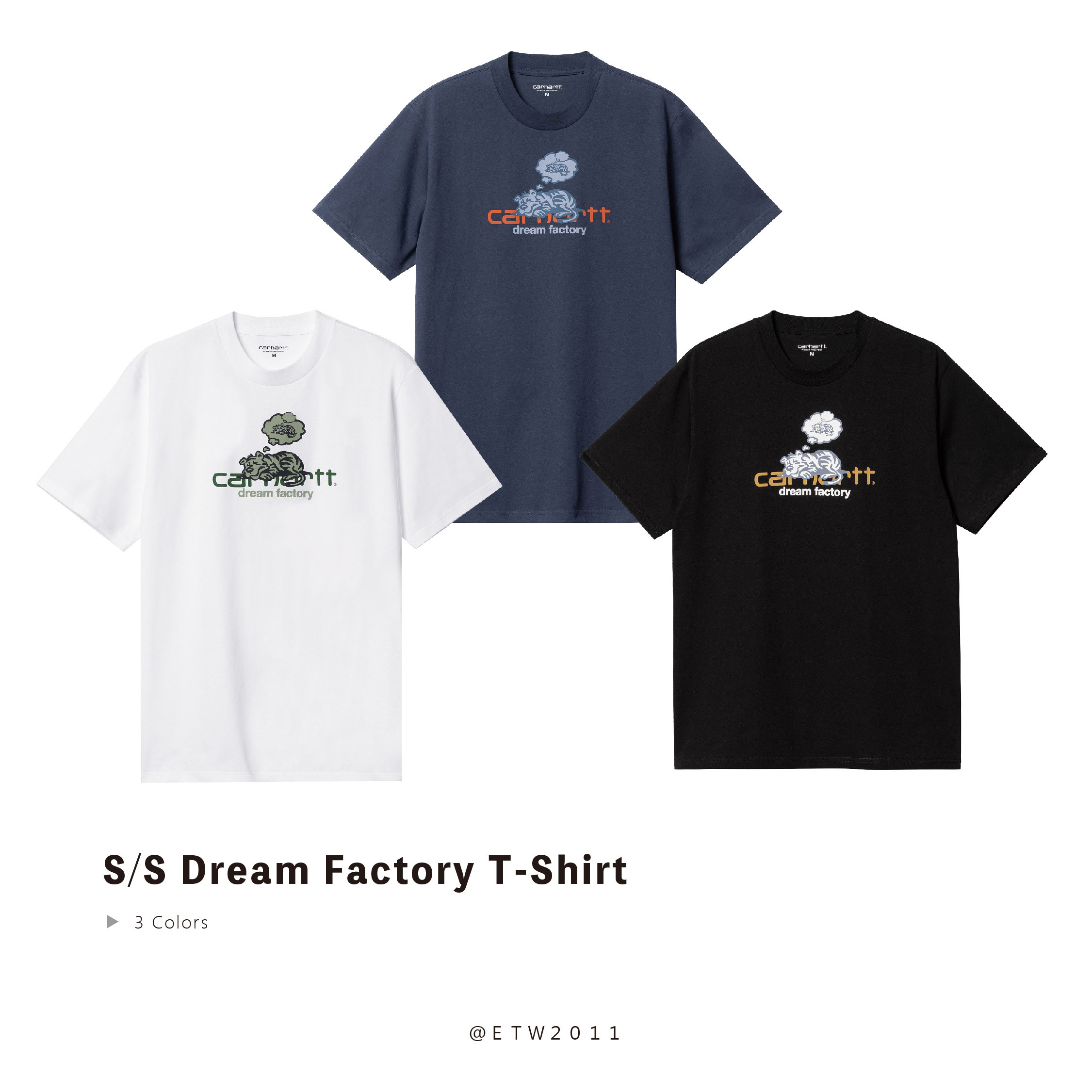 ☆ETW☆【EASY TO WEAR】歐版 CARHARTT WIP S/S Dream Factory T-Shirt 夢 老虎 短袖 短T