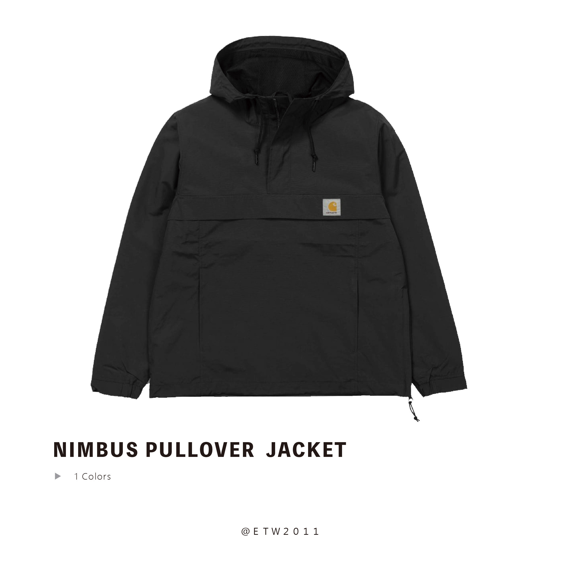 ☆ETW☆【EASY TO WEAR】歐版 Carhartt WIP Nimbus Pullover Jacket 春夏 薄款 網眼 衝鋒外套