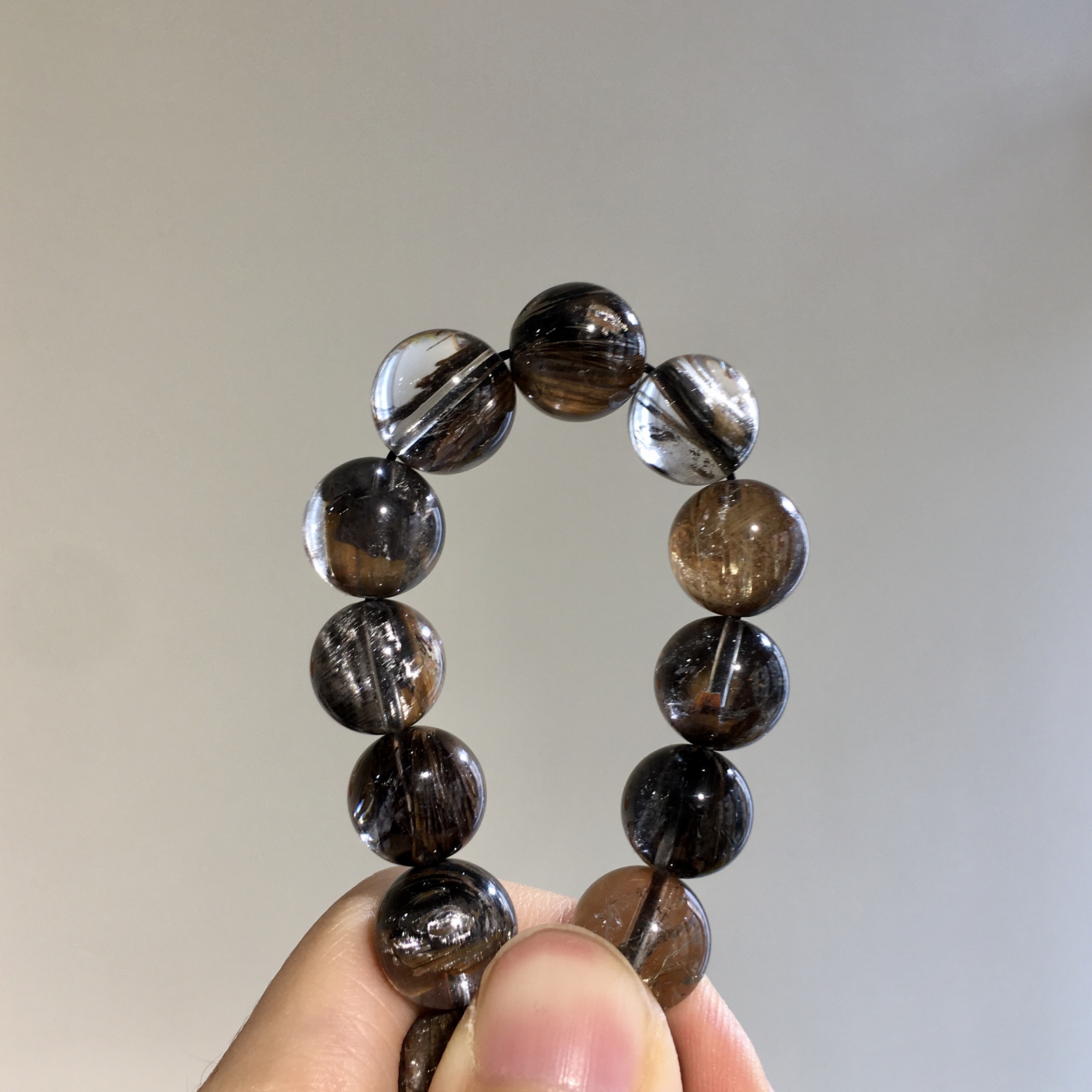 黑銀鈦手串 48119 11.5mm