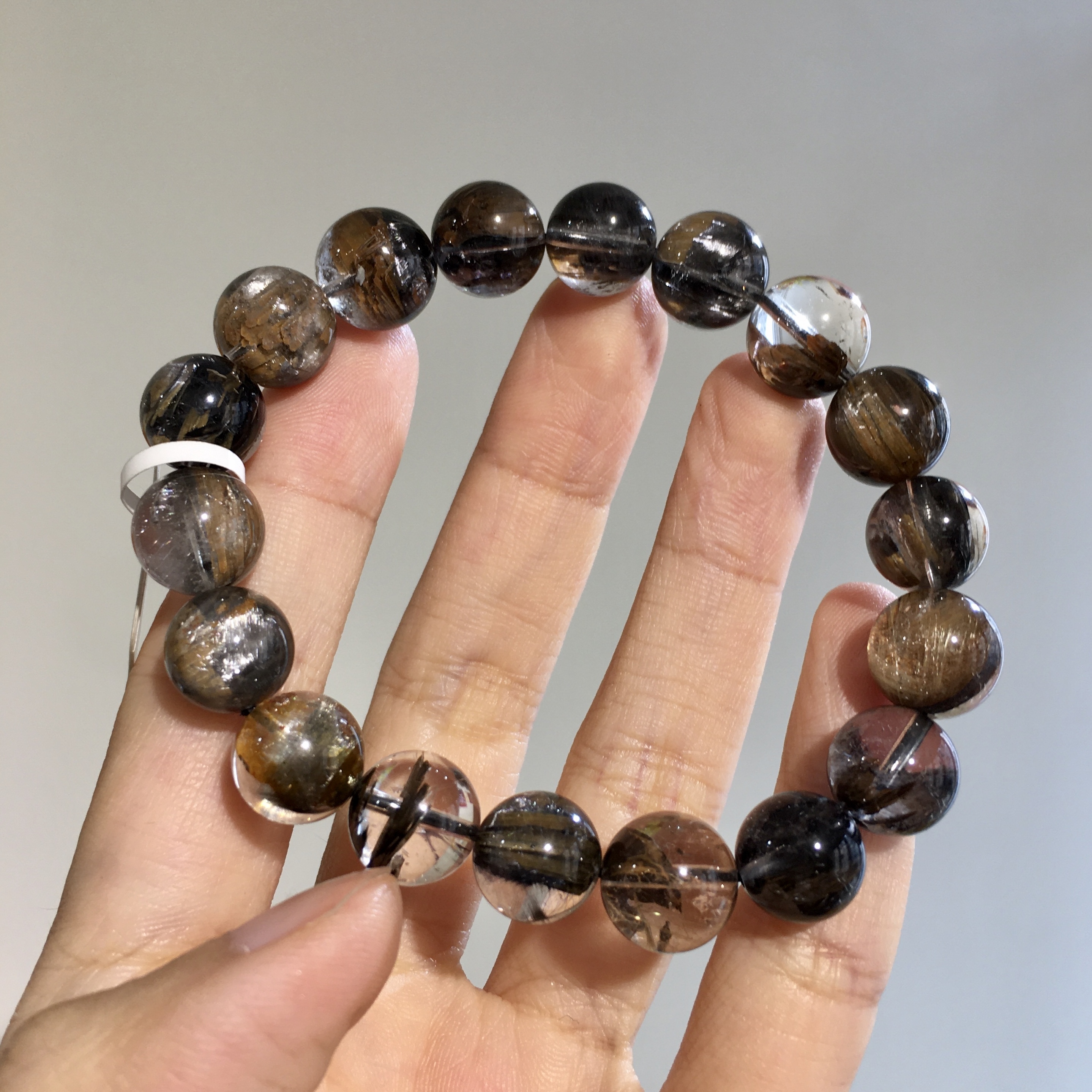 黑銀鈦手串 48119 11.5mm