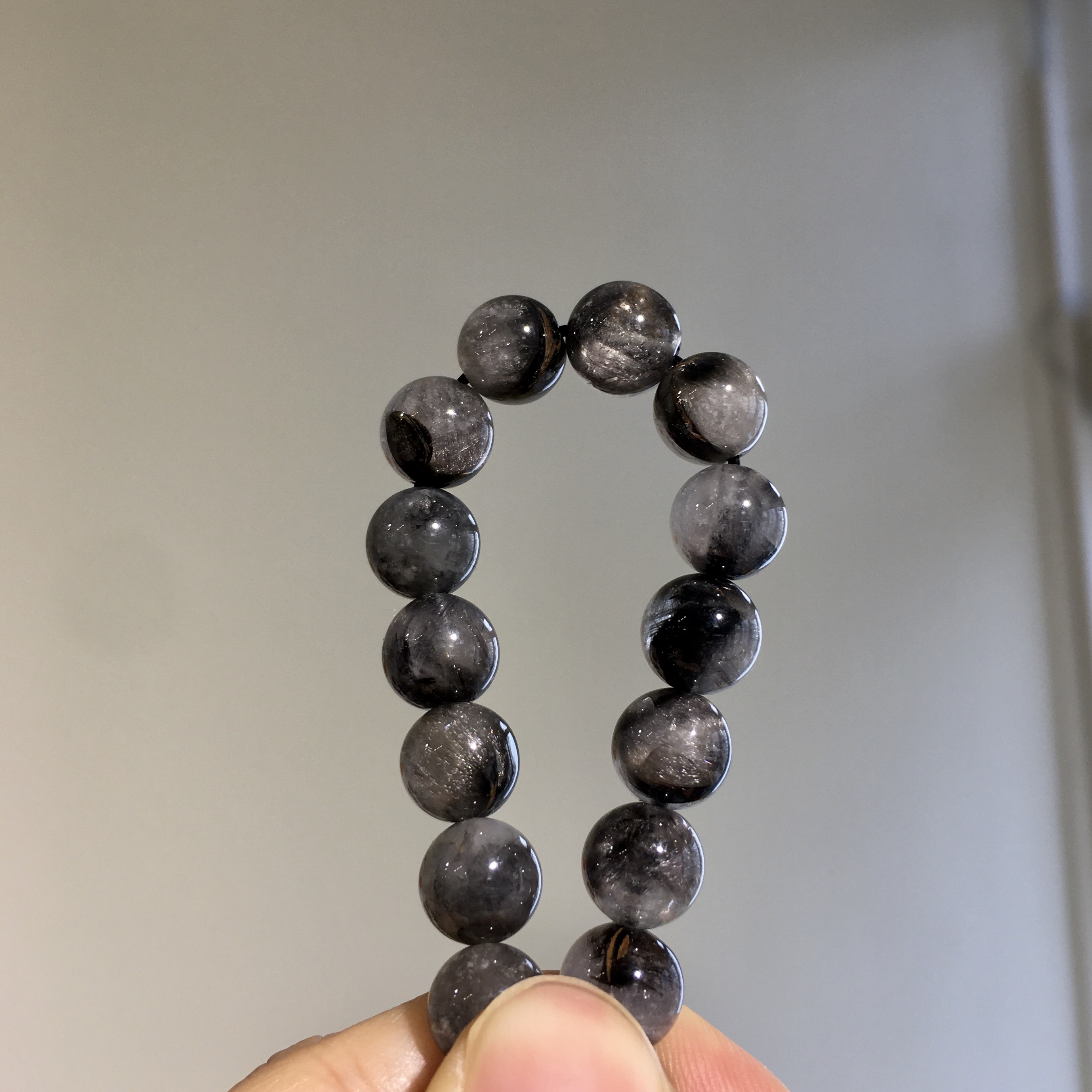 黑銀鈦手串 48196 8.5mm