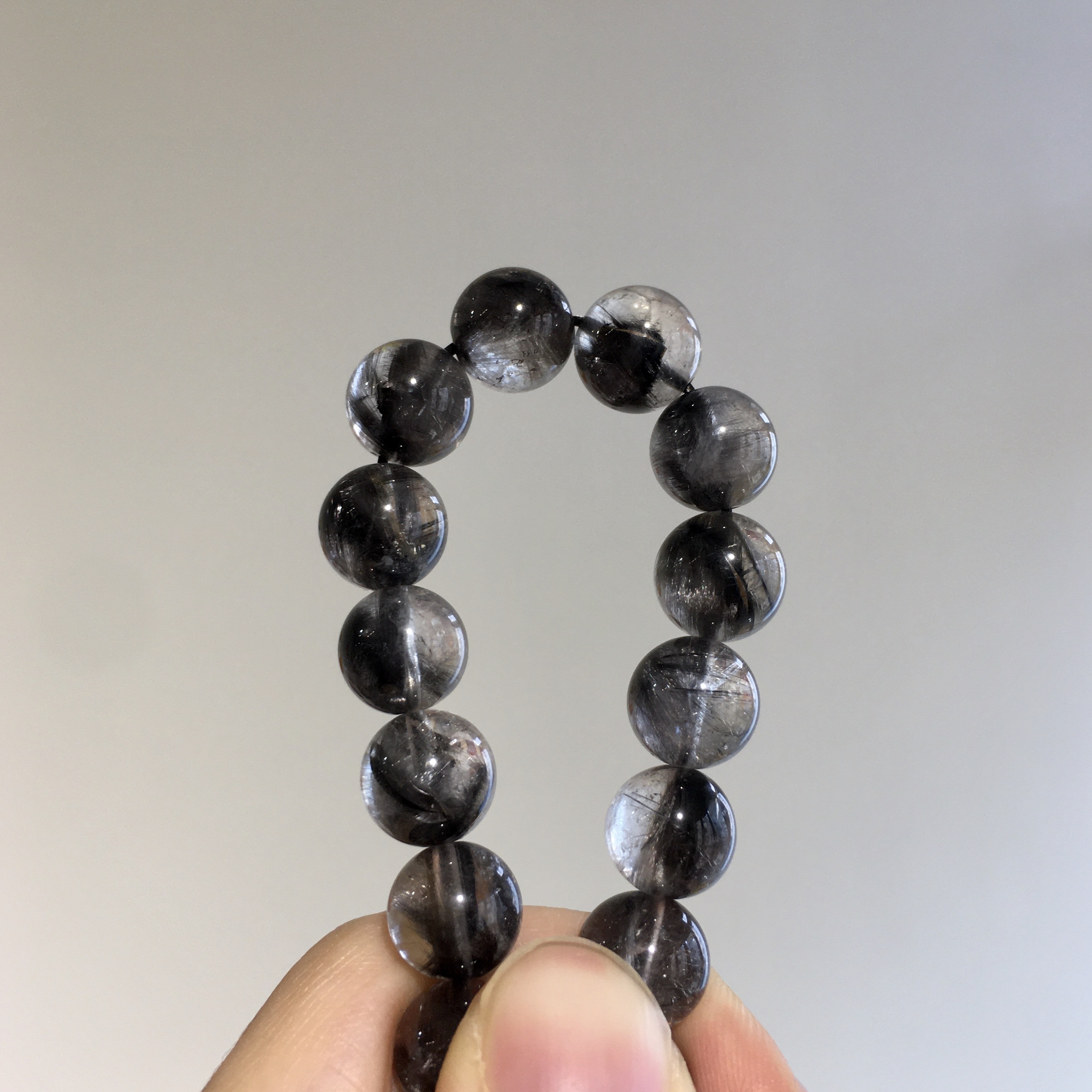 黑銀鈦手串 48223 10mm