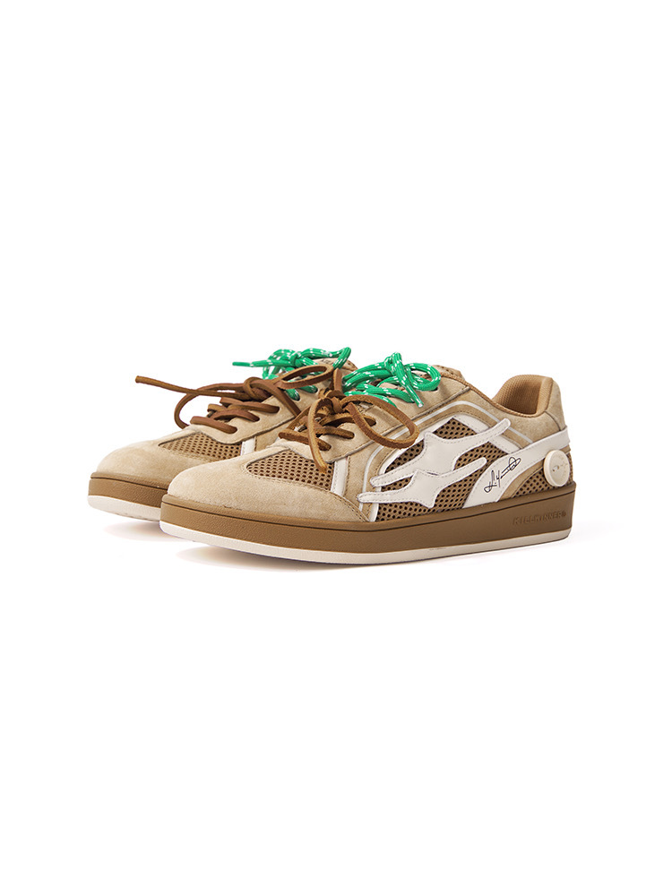 KILLWINNER 咖啡色 網面 德訓鞋