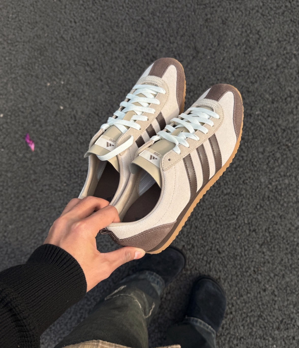 adidas VS JOG 2.0 灰棕復古休閒鞋