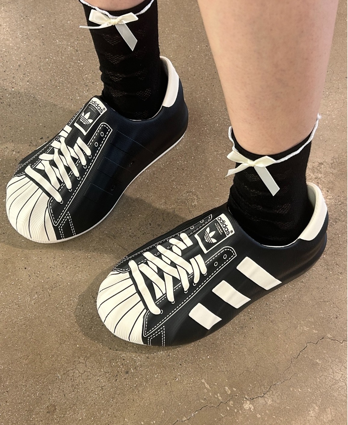 adidas AdiFOM Superstar 黑白泡泡鞋