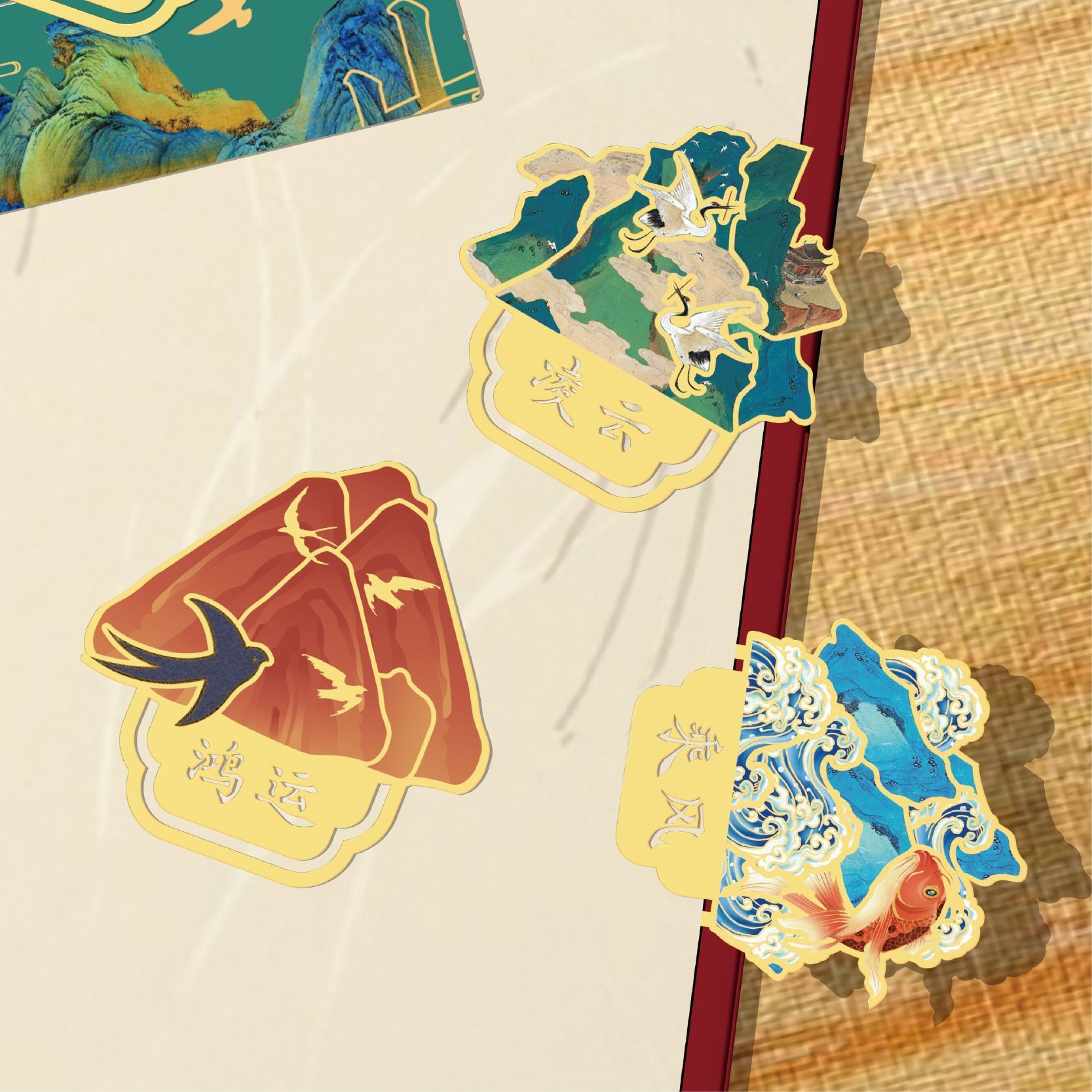 "A Thousand Miles of Rivers and Mountains" Bookmark