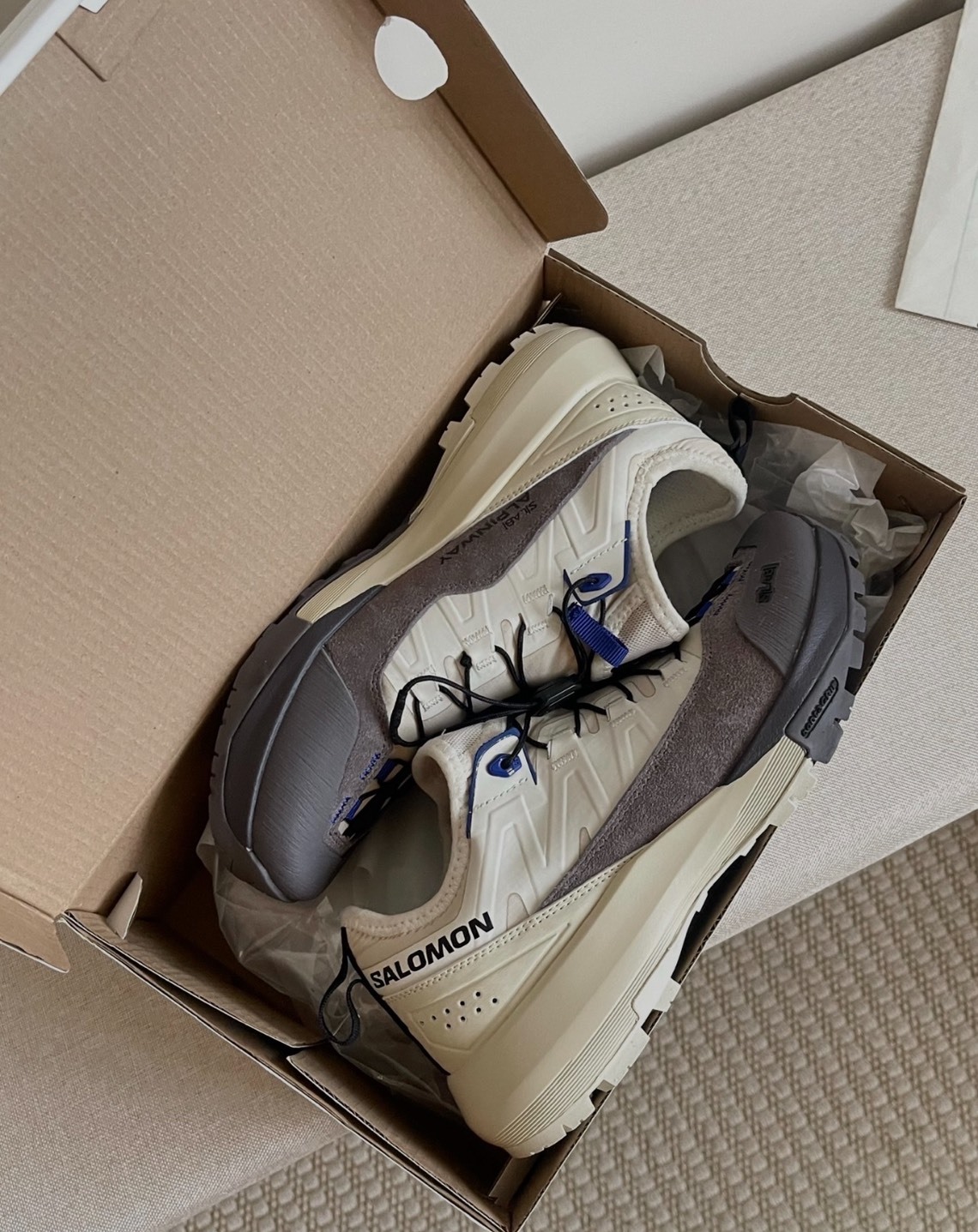 Salomon Alpinway 米白徒步鞋