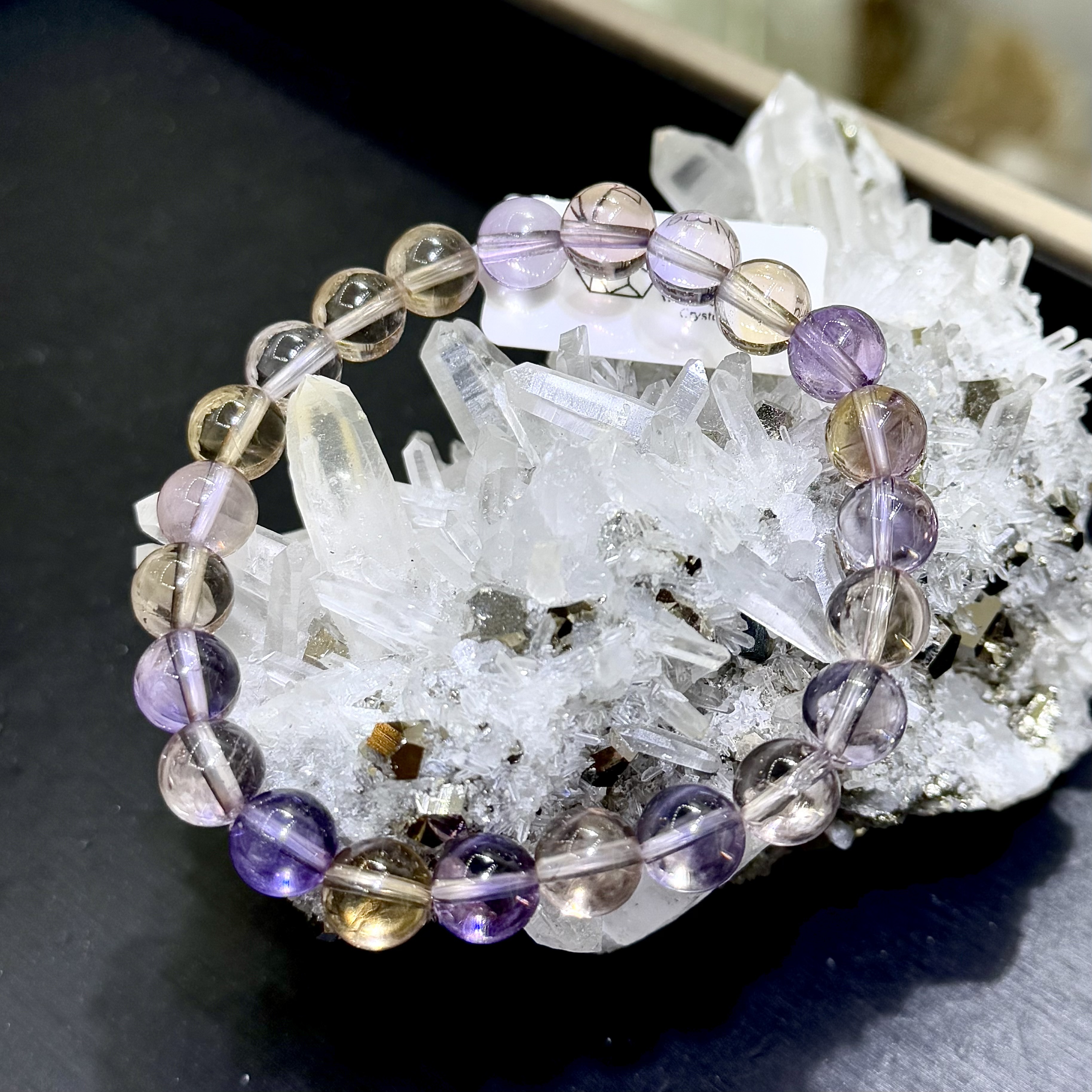 【強運招財】紫黃晶 8mm (編號0708)