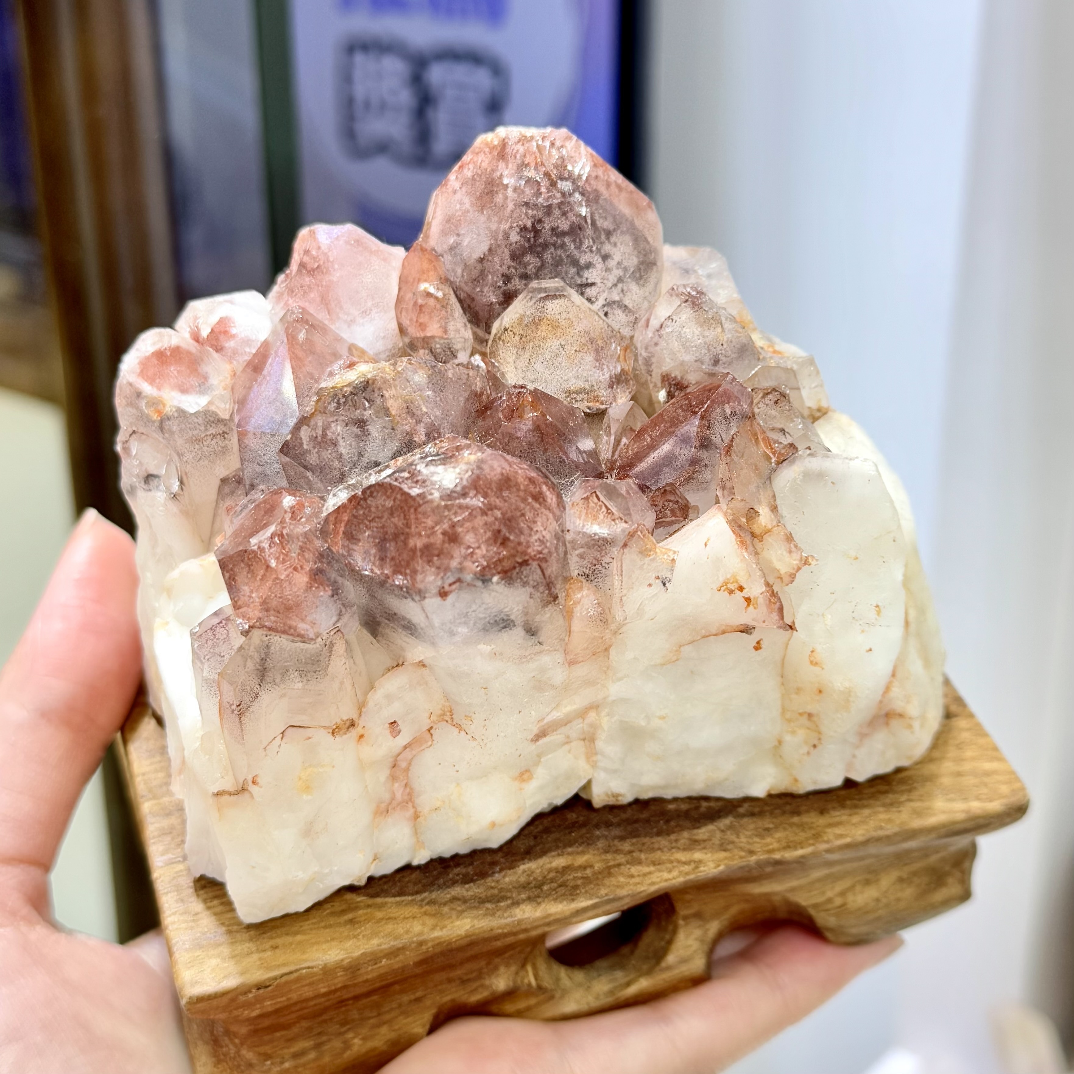 【健康】紅幽靈擺件  (編號0707)